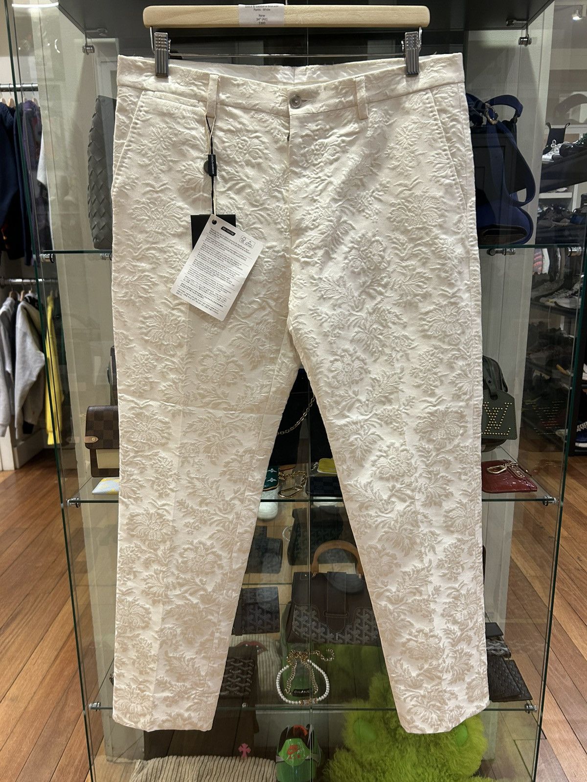 Dolce & Gabbana Dolce & Gabbana Brocade Pants - White Size US 32 / EU 48 - 1 Thumbnail