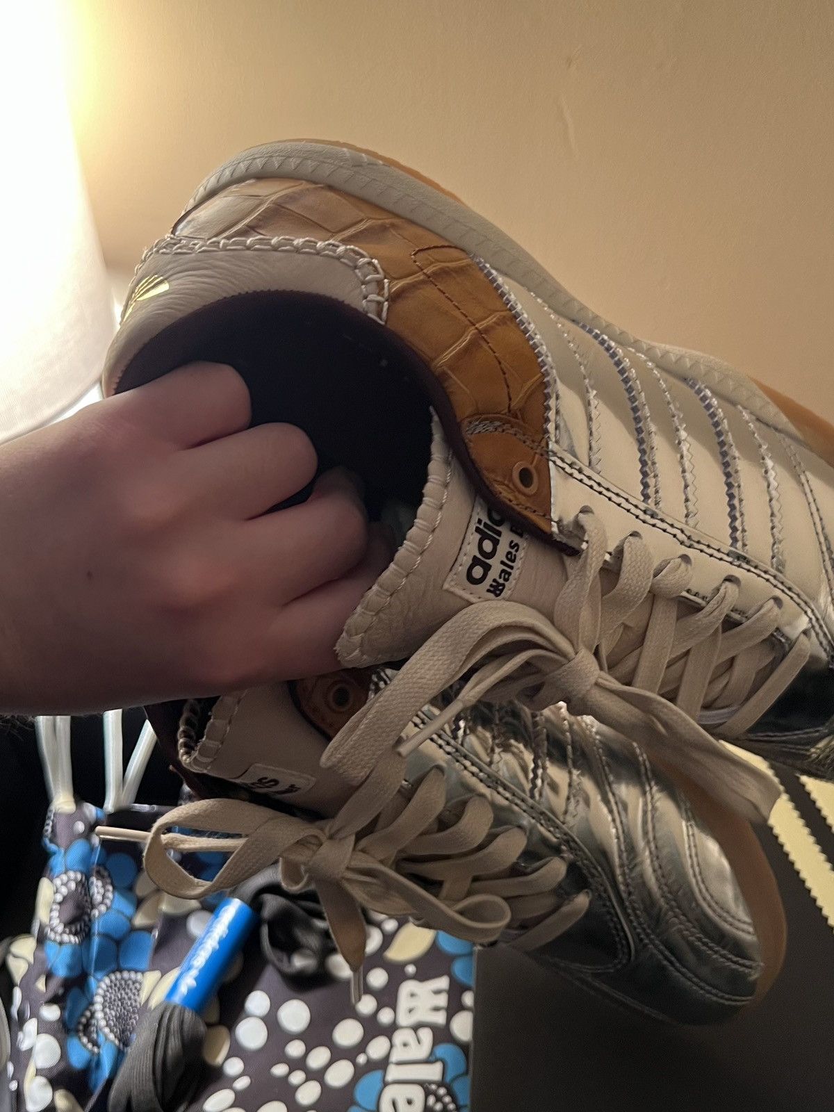 Adidas × Wales Bonner adidas x Wales Bonner Samba Millenium Silver Metallic Size US 9 / EU 42 - 2 Thumbnail