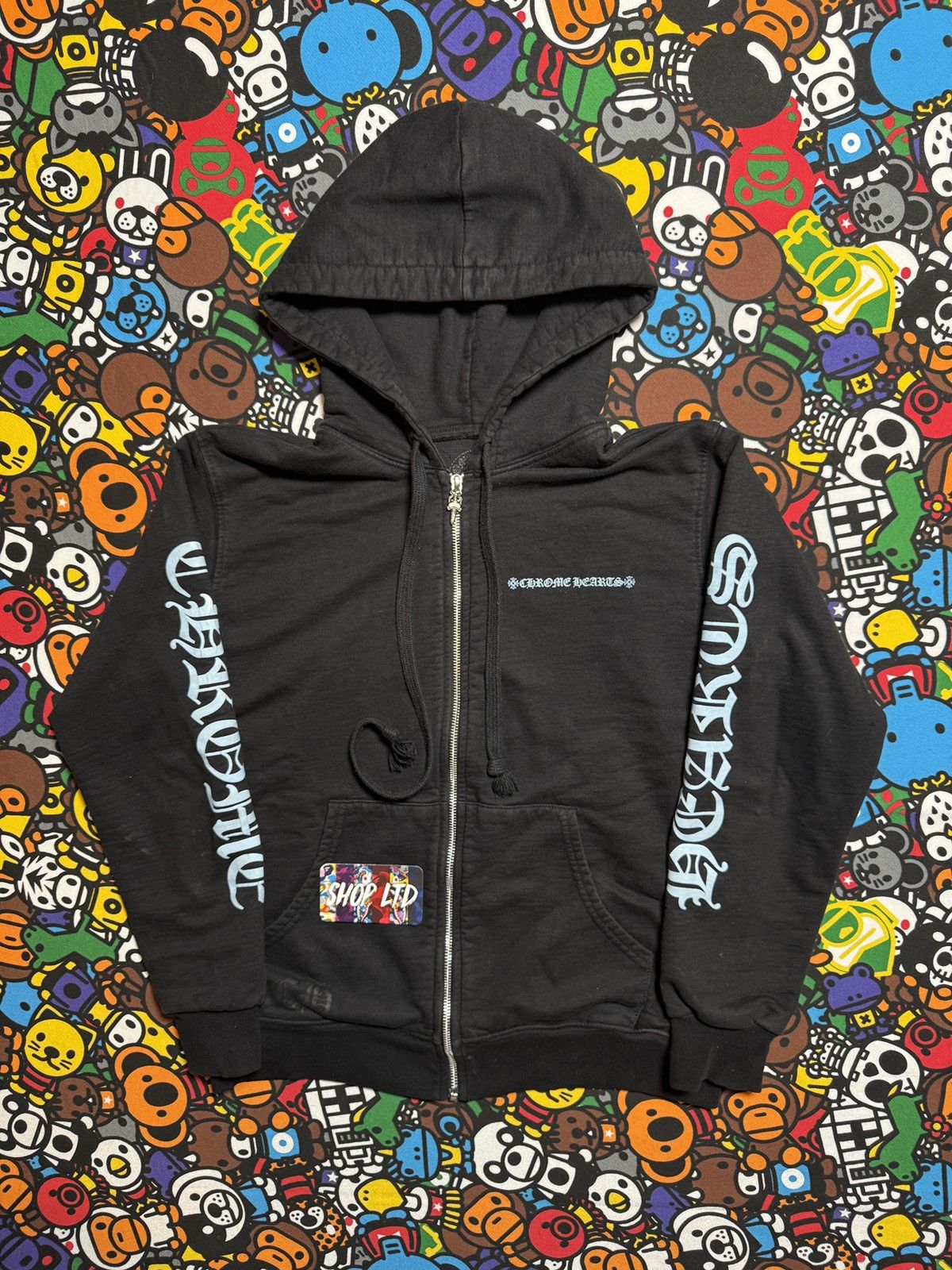 Chrome Hearts Chrome Hearts Icey Blue Script Logo Thermal Hoodie Size US S / EU 44-46 / 1 - 1 Thumbnail