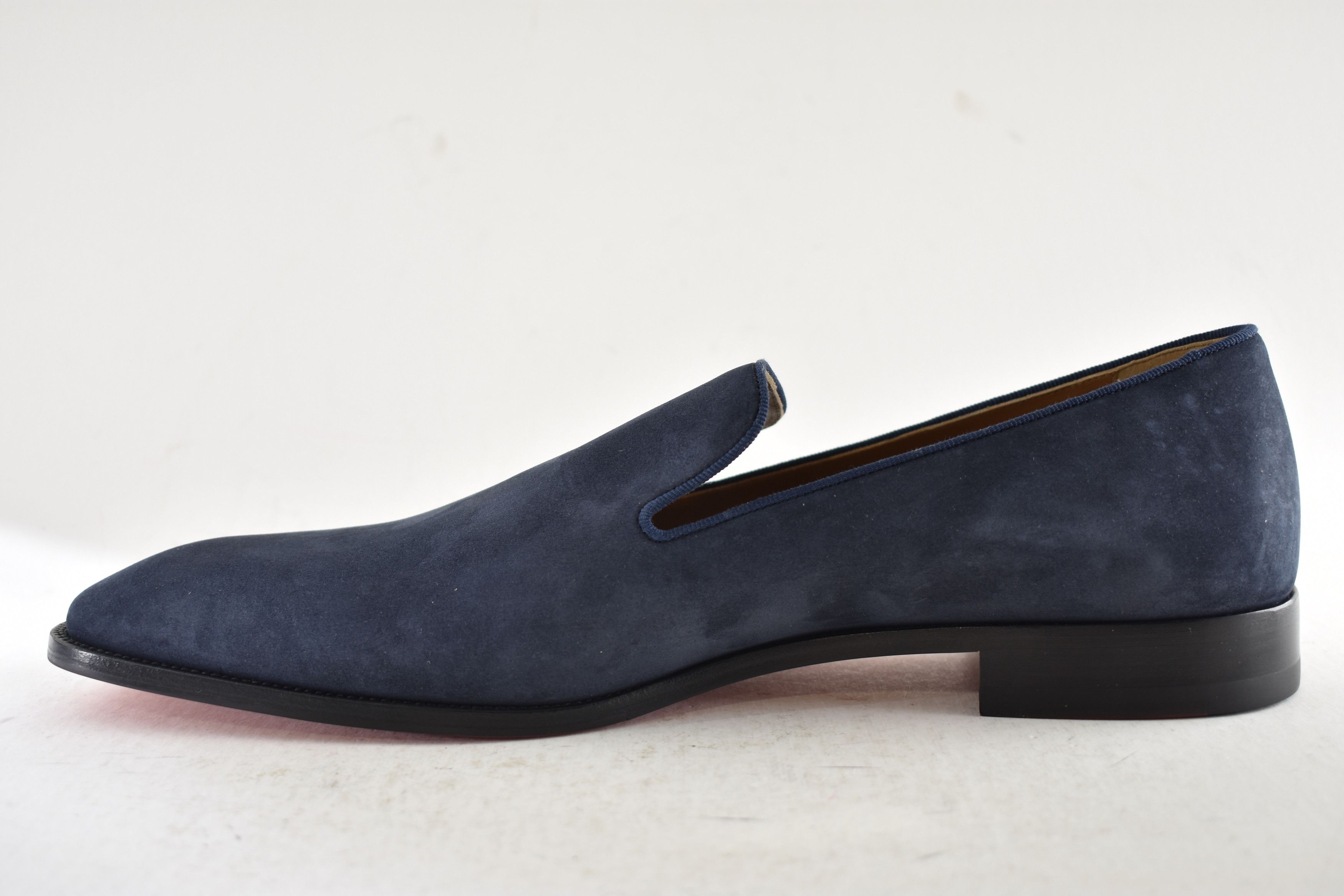 Christian Louboutin Mens Danny Flex Flat Zaffiro Blue Calf Dress Loafer 46 13 Size US 13 / EU 46 - 11 Thumbnail