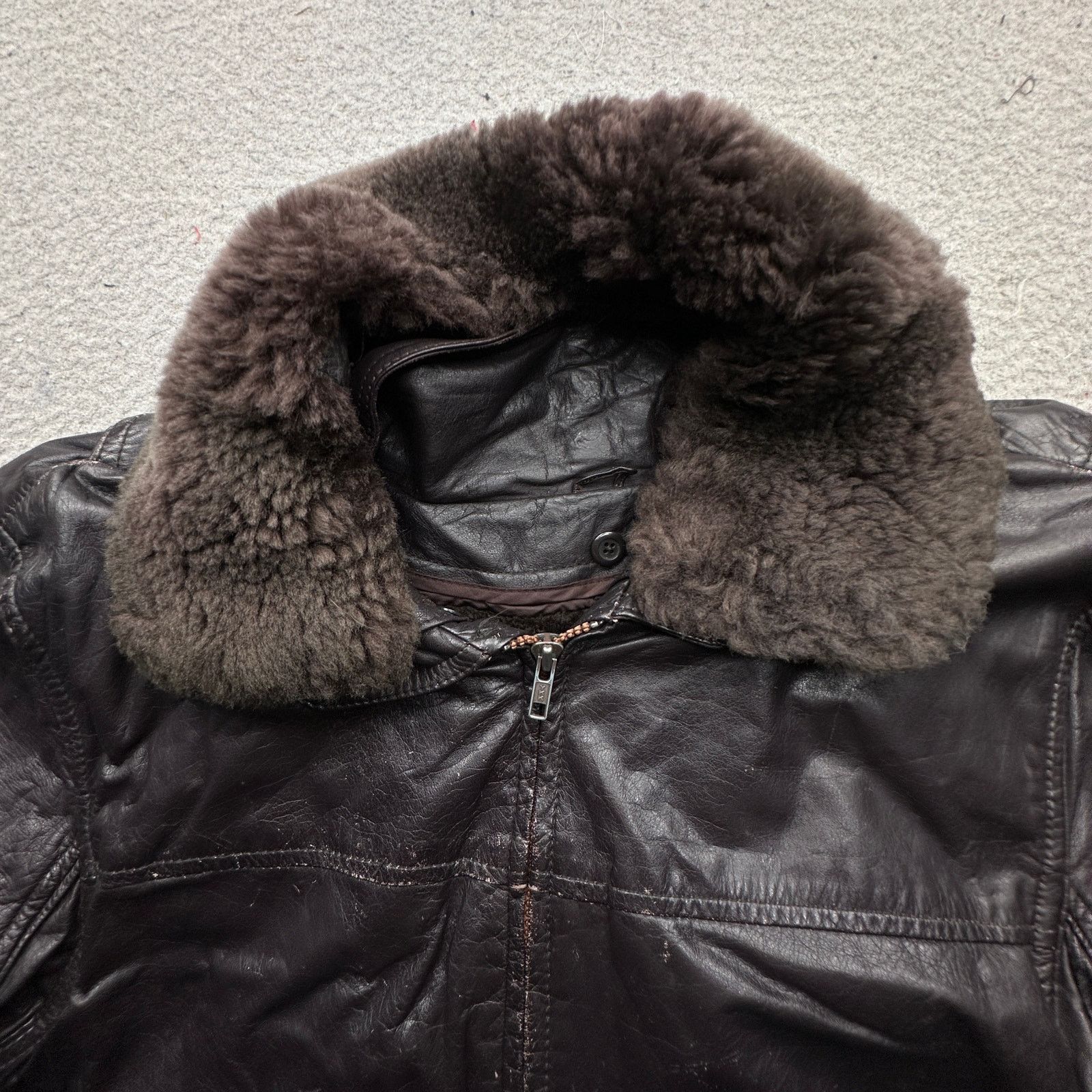 Other Vintage Deerskin Trading Post Bomber Leather Jacket Medium Size US M / EU 48-50 / 2 - 15 Thumbnail