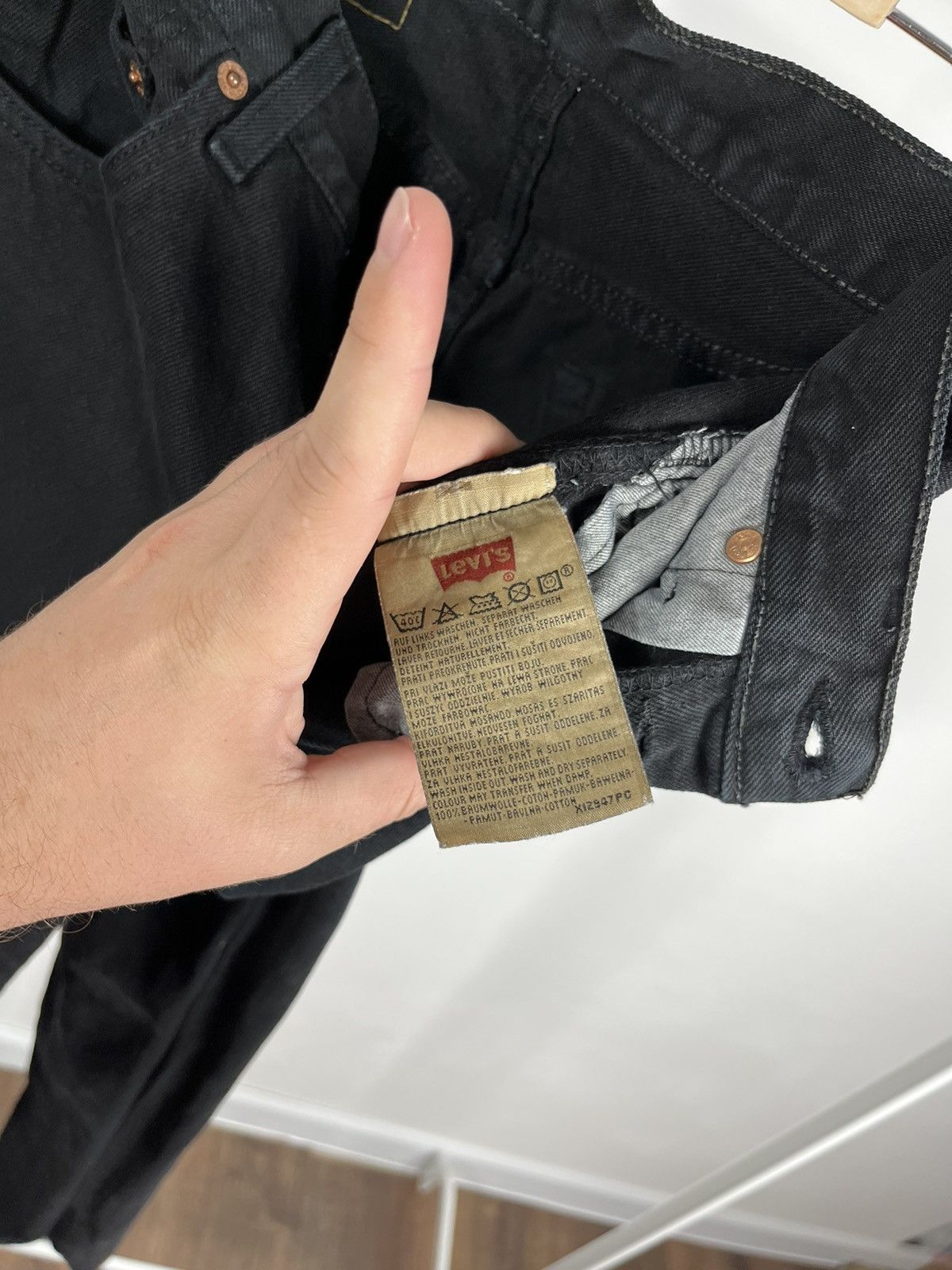 Levi's × Vintage Vintage 90's Levis 501 Classic Black Jeans Pants 29@x34 Size US 29 - 7 Thumbnail