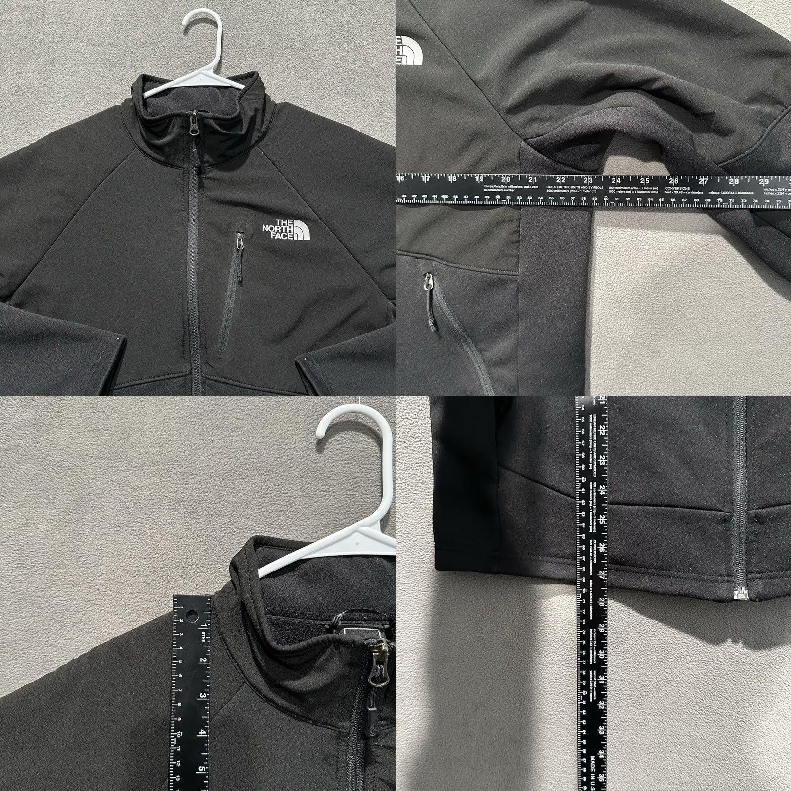 The North Face The North Face Jacket Mens Large Black Soft Shell Full Zip Momentum 300 Pro Windbreaker EUC Size US L / EU 52-54 / 3 - 8 Thumbnail