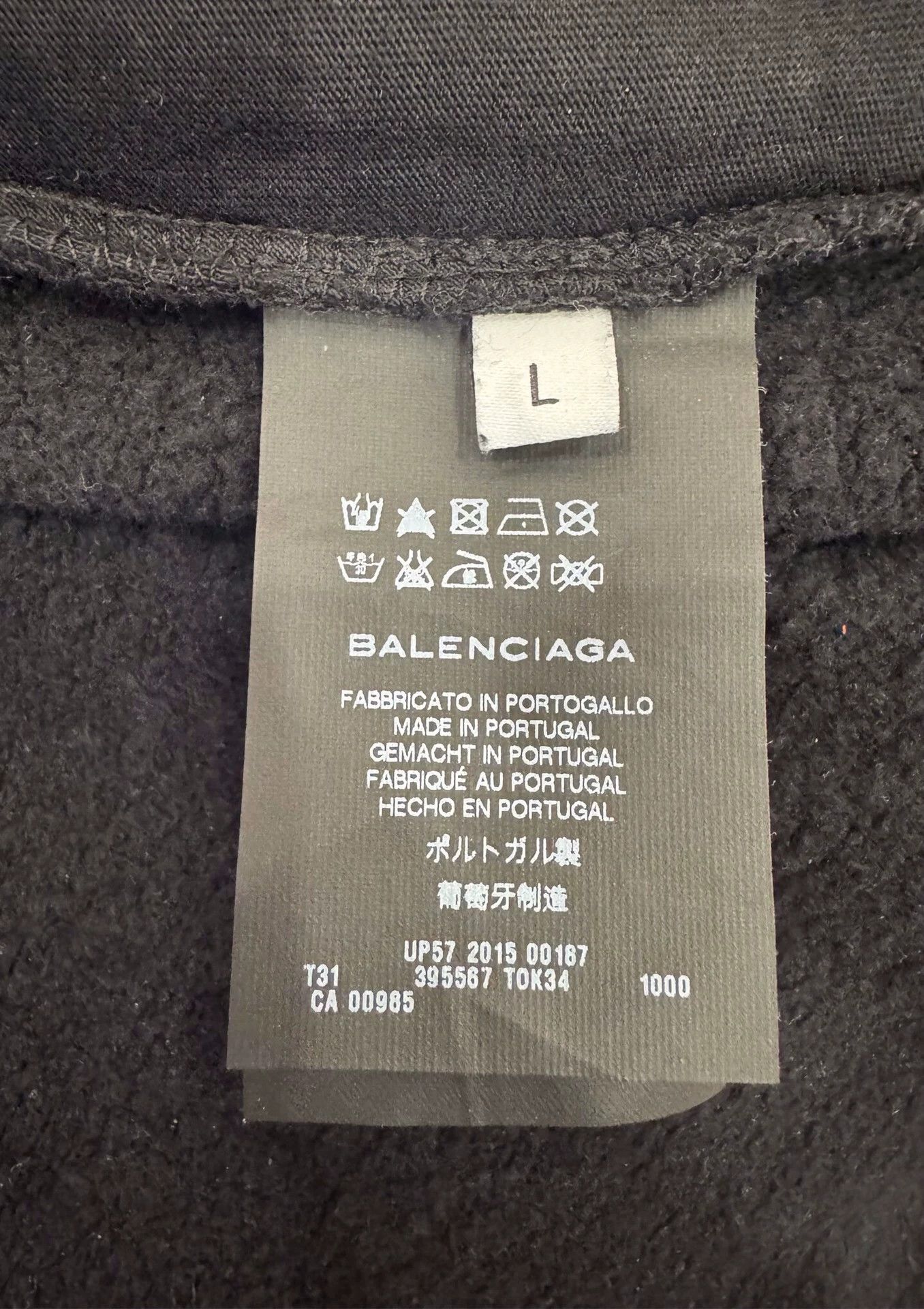 Balenciaga Balenciaga Men's Black Casual Pants with Tie-Dye Print Size US 32 / EU 48 - 5 Thumbnail