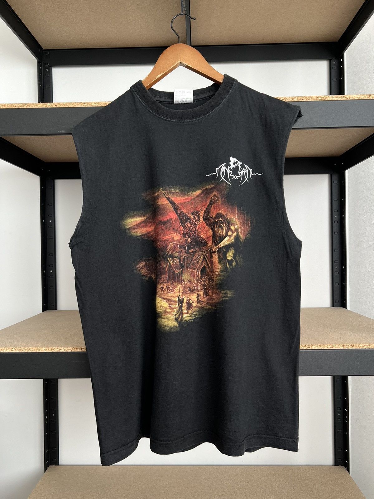 Band Tees Vintage 2005 Manegarm Vredens Tid Black Tank Top T-shirt Size US L / EU 52-54 / 3 - 3 Thumbnail