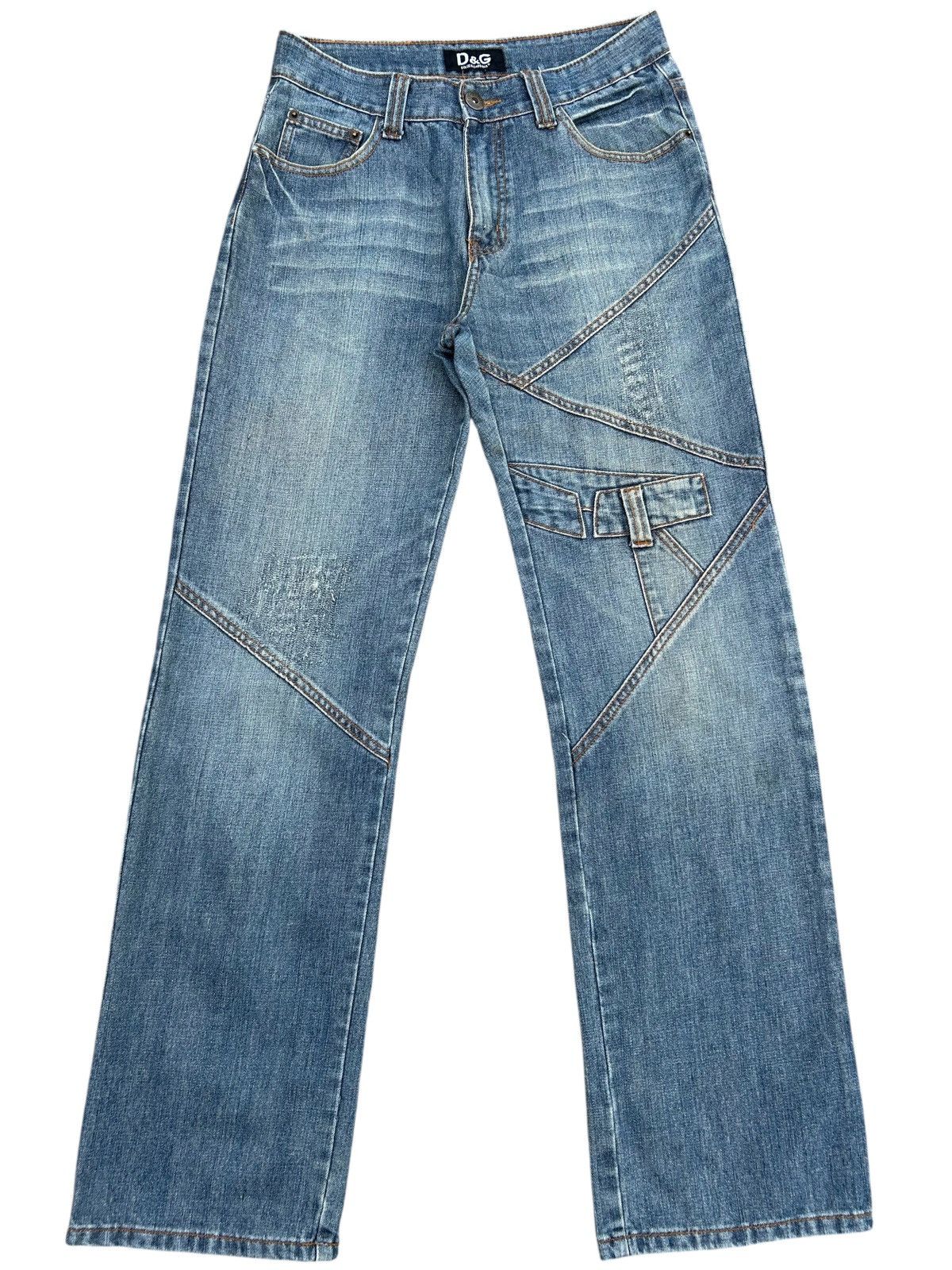 Dolce & Gabbana Dolce & Gabbana Vintage Punk Style Distressed Denim jeans Size US 30 / EU 46 - 1 Thumbnail
