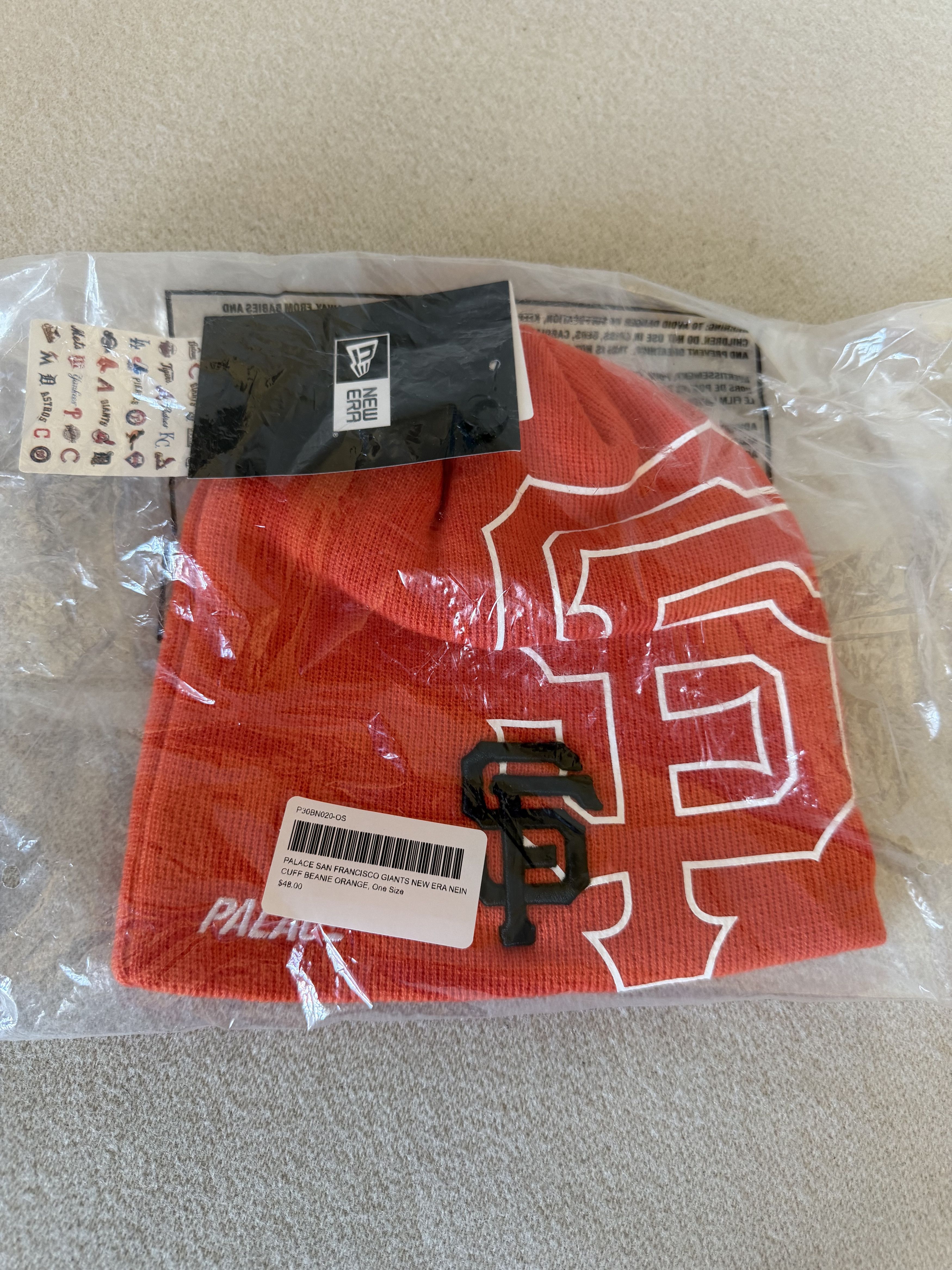 Palace San Francisco Giants New Era Nein Cuff Beanie