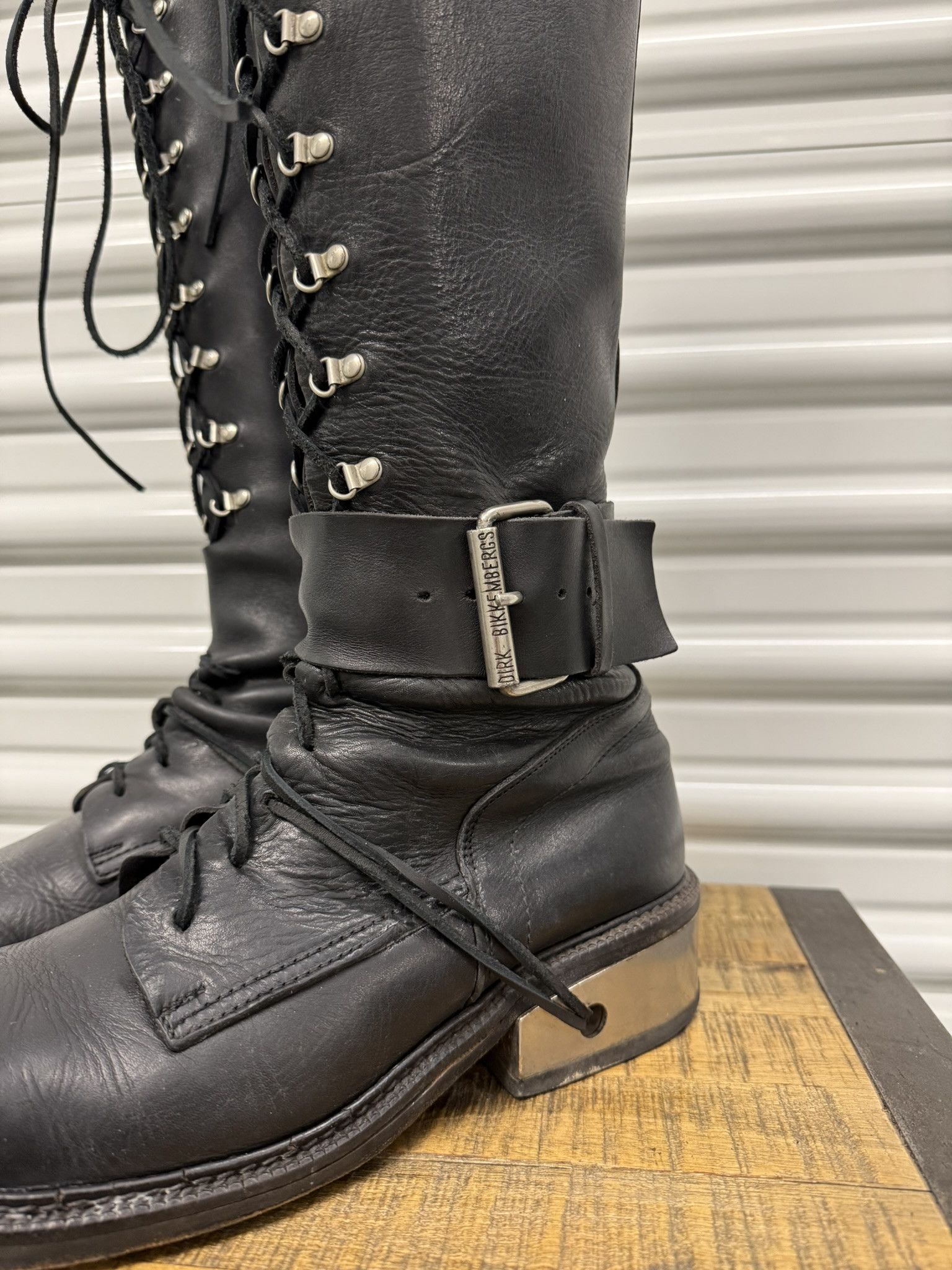 Dirk Bikkembergs Dirk Bikkembergs knee-high buckled Metal Heels Size US 12 / EU 45 - 6 Thumbnail
