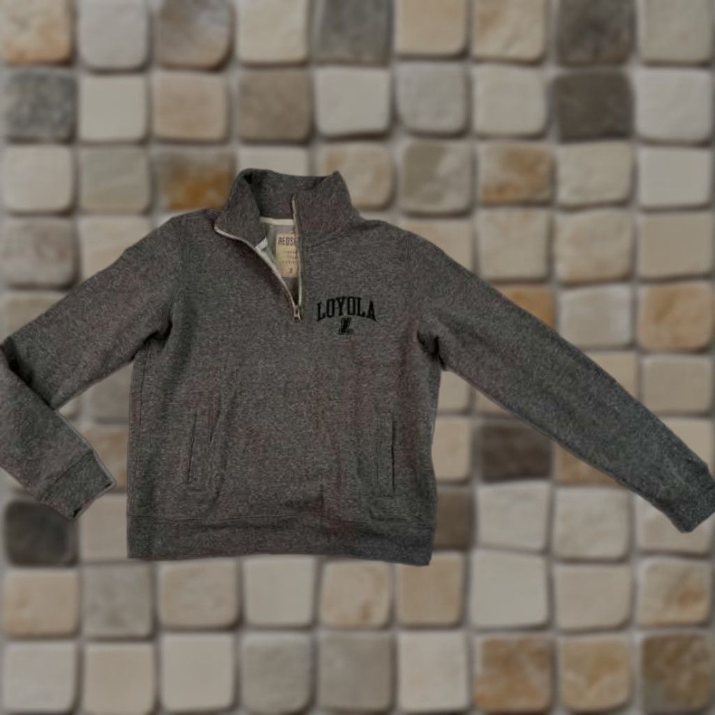 Vintage VINTAGE Loyola Chicago University 1/4 Zip Sweatshirt Grey Small Men Shirt Size US S / EU 44-46 / 1 - 1 Thumbnail