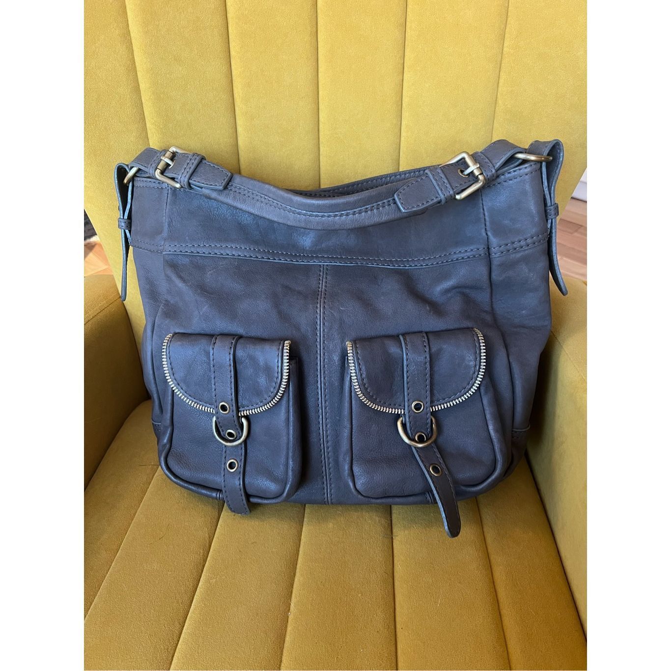 Other Via Repubblica grey leather tote purse Size ONE SIZE - 1 Thumbnail