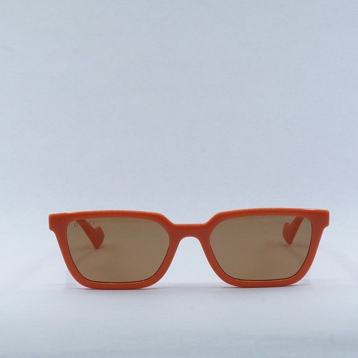 Gucci Gucci GG1539S 004 Sunglasses Orange Rectangle Frame, Brown Size ONE SIZE - 2 Thumbnail
