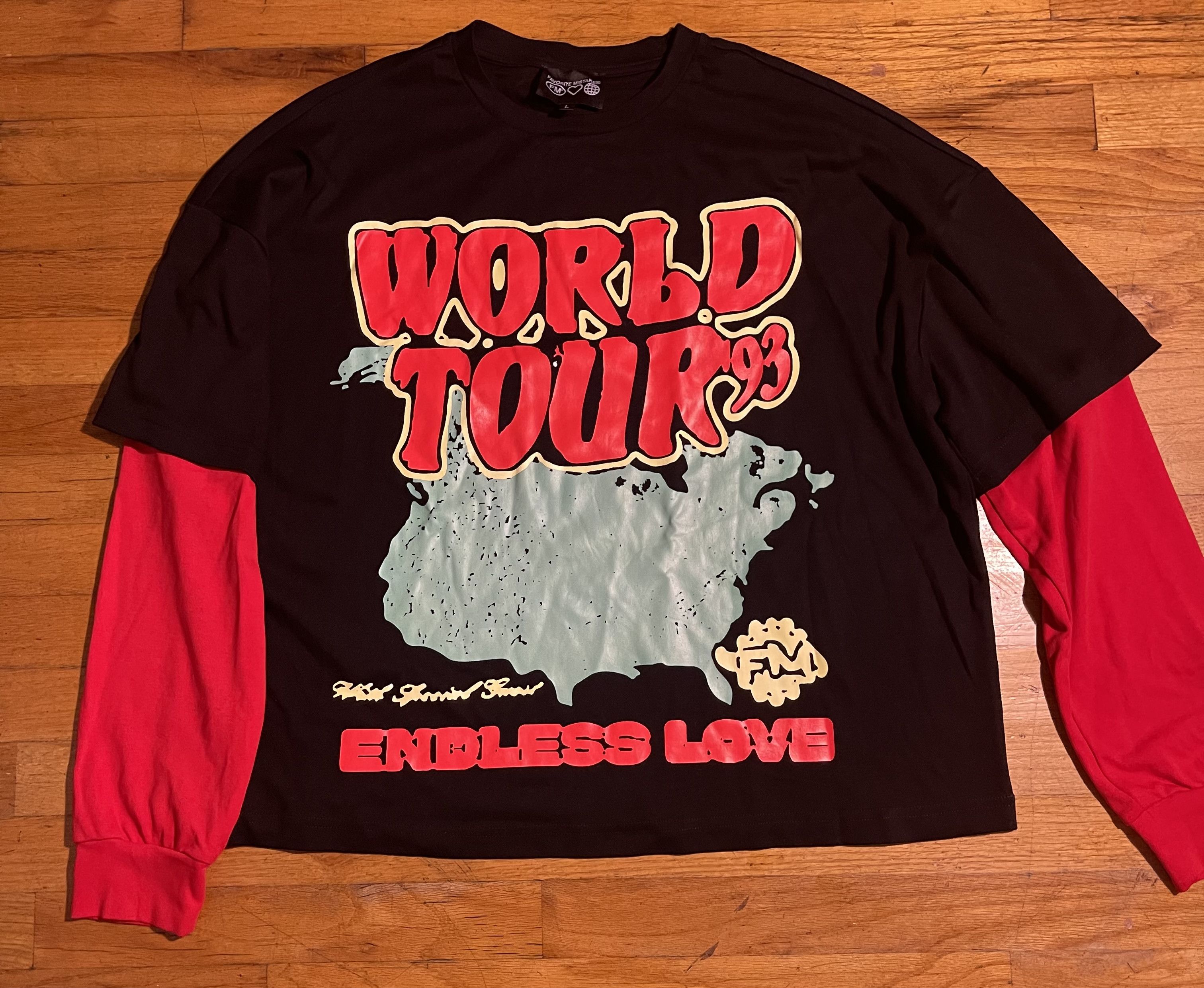 GEORRGE OLIVIER × Half Evil Favorite Mistakes FM Endless Tour Double Layer Long Sleeve Size US L / EU 52-54 / 3 - 1 Thumbnail