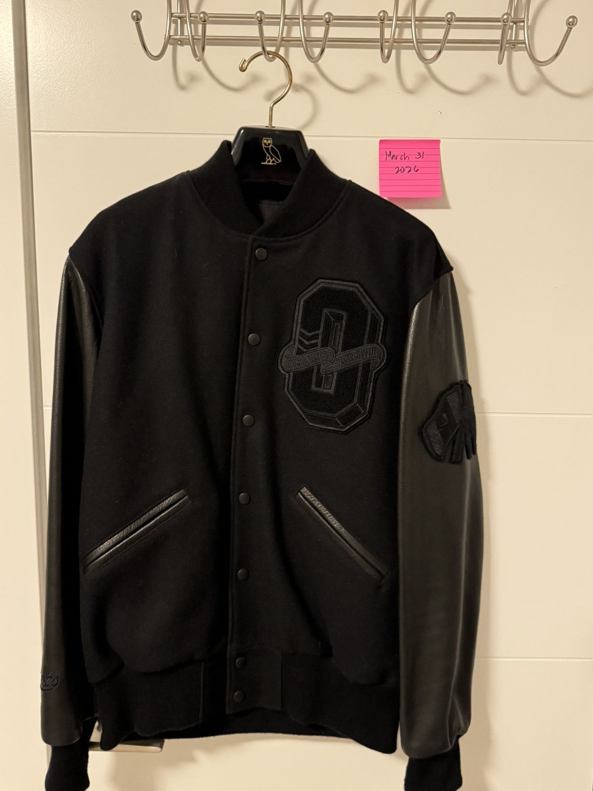 October's Very Own × Roots OVO x Roots Varsity Jacket Black Size US M / EU 48-50 / 2 - 2 Thumbnail