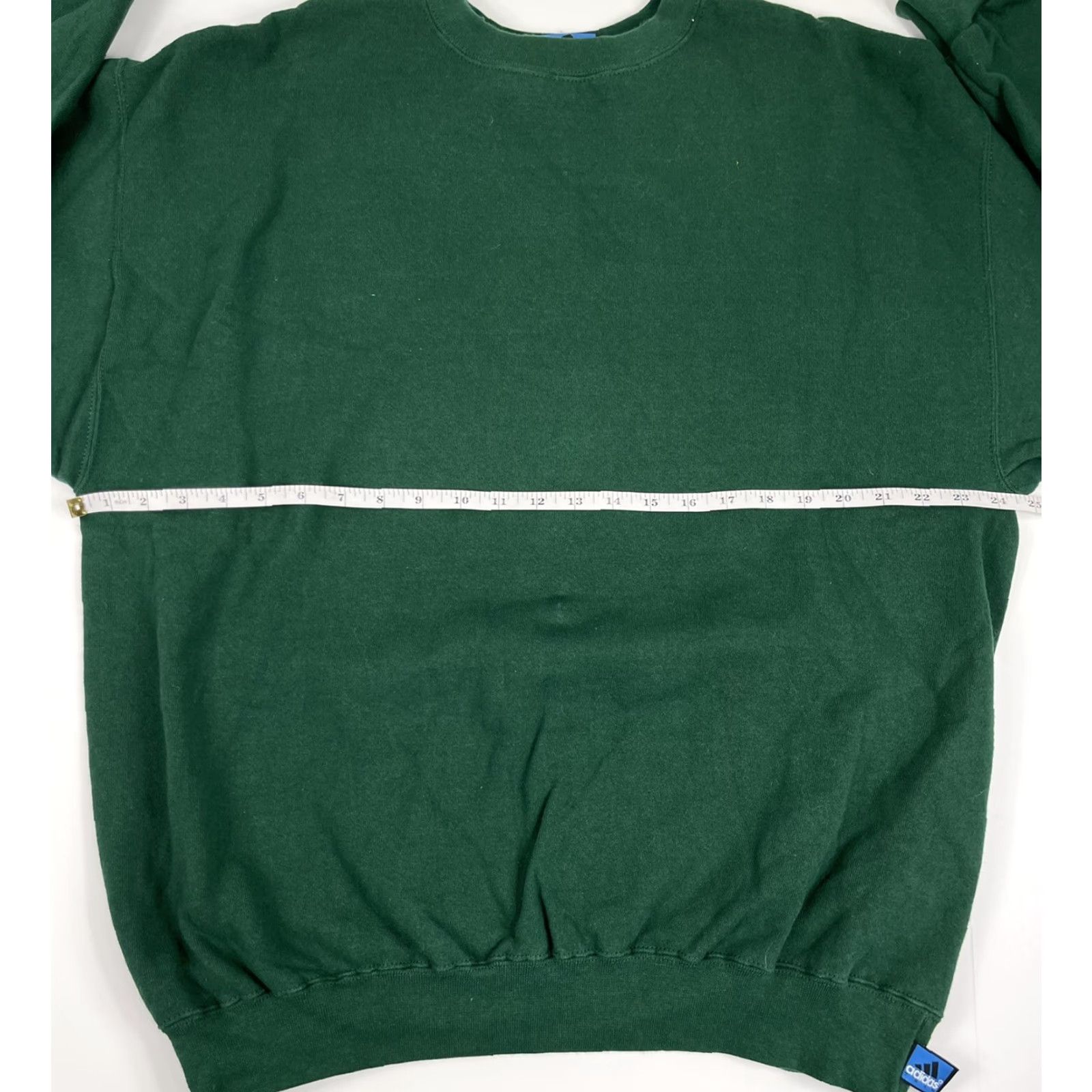 Adidas VINTAGE adidas Sweatshirt Crewneck 3 Stripe Trefoil Green Sz L Men Regular | Sweatshirt | Green | 90s Theme | Logo Embroidered Mens Size US L / EU 52-54 / 3 - 6 Thumbnail