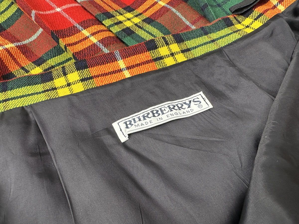 Burberry 90s BURBERRYS 100% Wool Plaid Pleated Long Skirt Multicolor Size 32" / US 10 / IT 46 - 12 Thumbnail