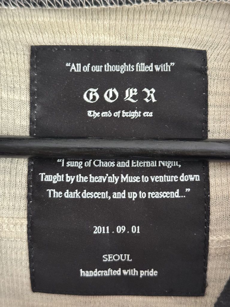 Other GOER – Handcrafted Korean Waffle Knit Two-Tone Zip Hoodie Size US S / EU 44-46 / 1 - 7 Thumbnail