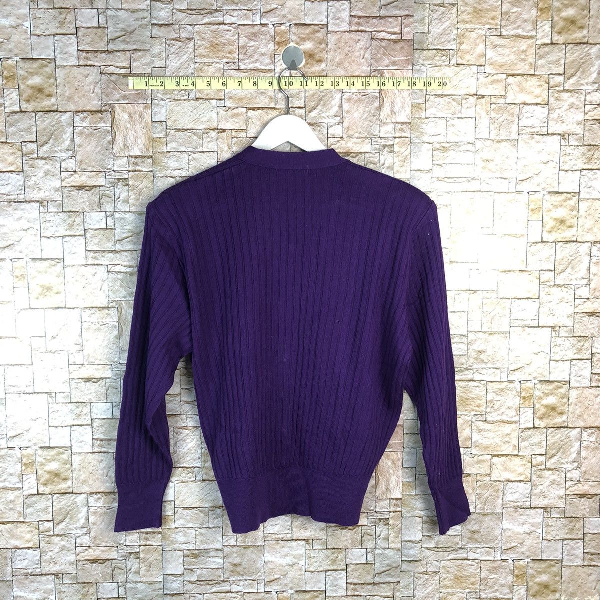 Homespun Knitwear × Japanese Brand Kosugi Purple vintage Cardigan Knitwear #A847 Size L / US 10 / IT 46 - 11 Thumbnail