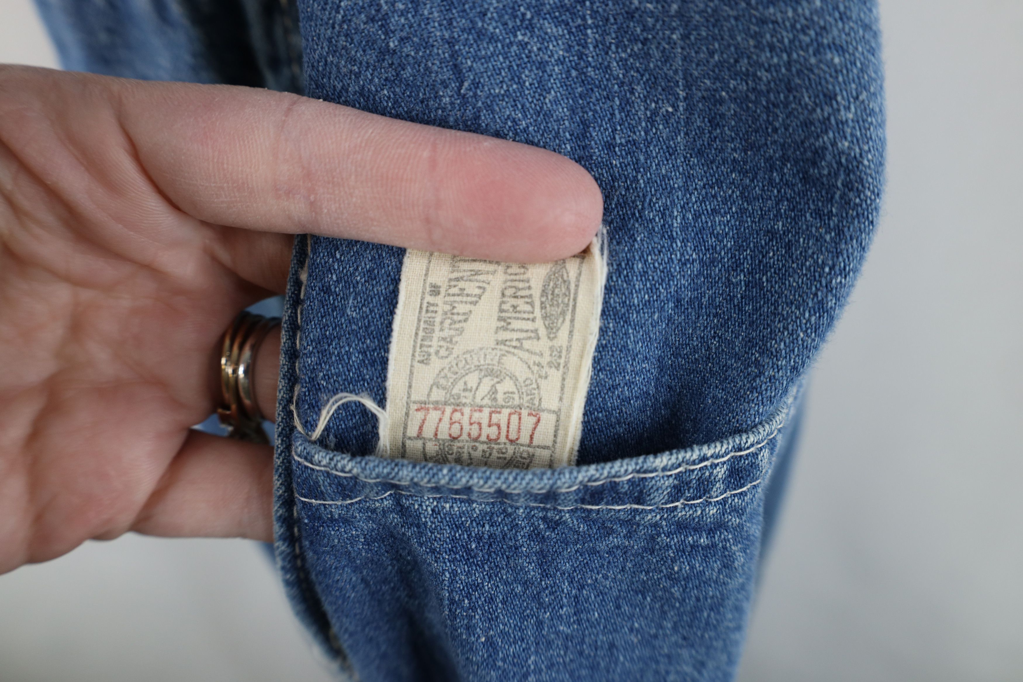 Oshkosh Vintage 60s OshKosh B'Gosh Vestbak Union Made Denim Overalls Size US 30 / EU 46 - 12 Thumbnail