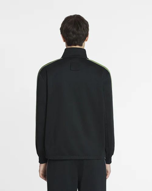 Lanvin o1h1sh11224 Zipped Contrast Jacket in Black Size US XL / EU 56 / 4 - 5 Thumbnail