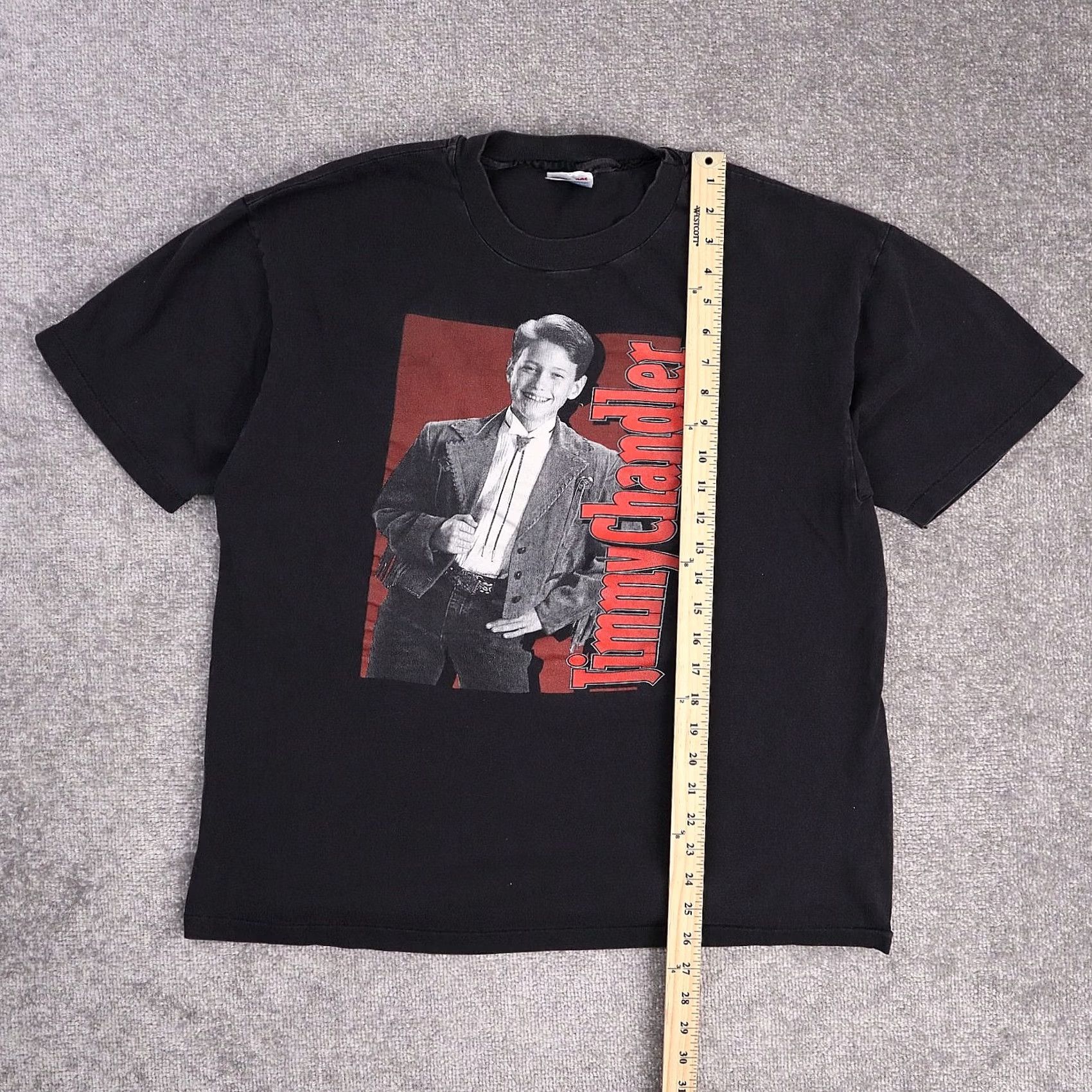 Vintage VINTAGE Jimmy Chandler T-Shirt XL Black Short Sleeve Mens Music Western USA Rare Single Stitch Size US XL / EU 56 / 4 - 3 Thumbnail