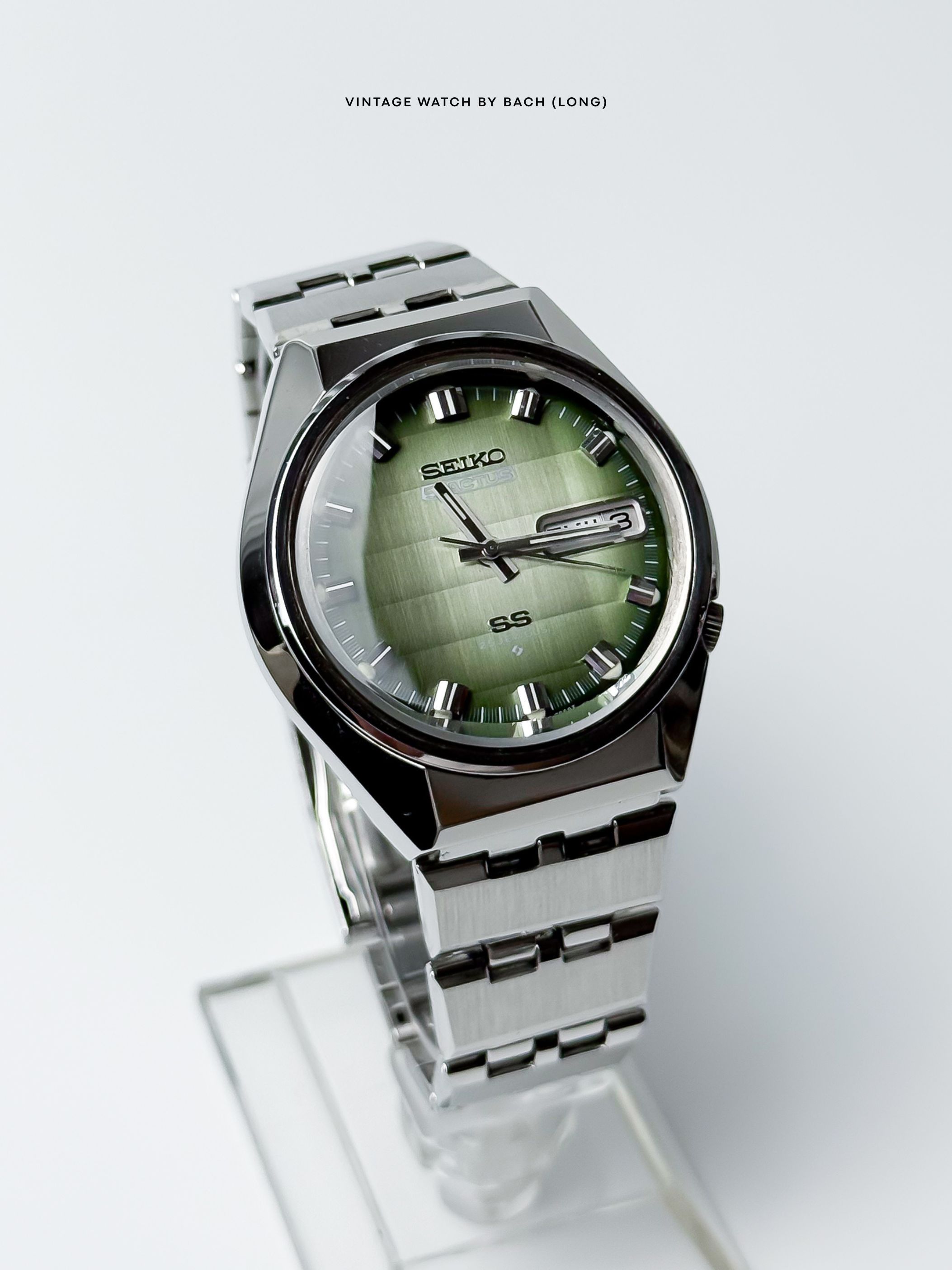Seiko Vintage Seiko 5 Actus 6106-7690 Gradient Green Dial Size ONE SIZE - 4 Thumbnail