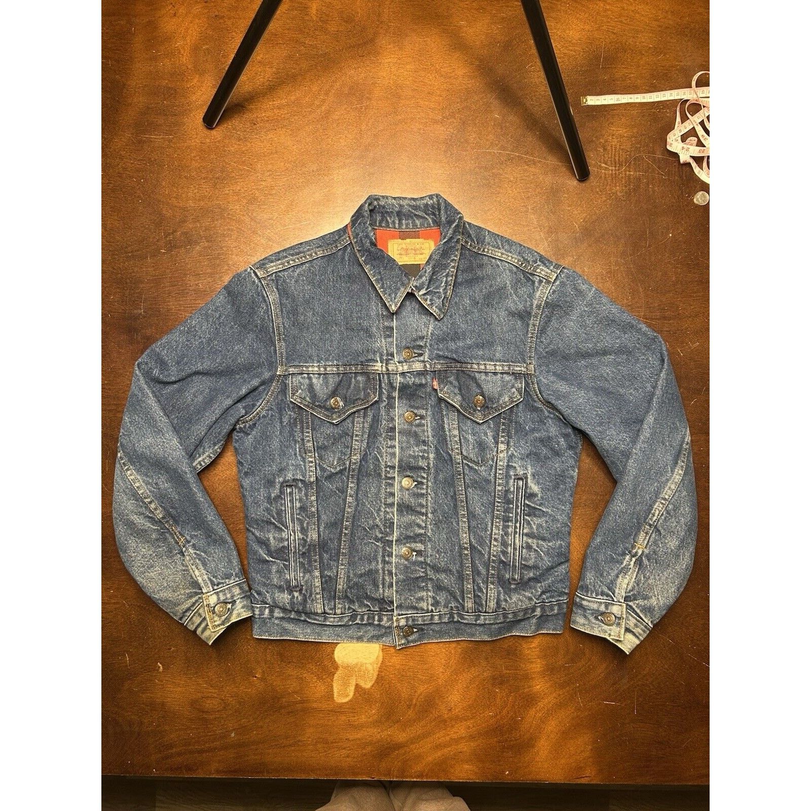 Levi's VTG 80s Levi's Flannel Lined Denim Trucker Jacket 70411-0816 Size US M / EU 48-50 / 2 - 11 Thumbnail
