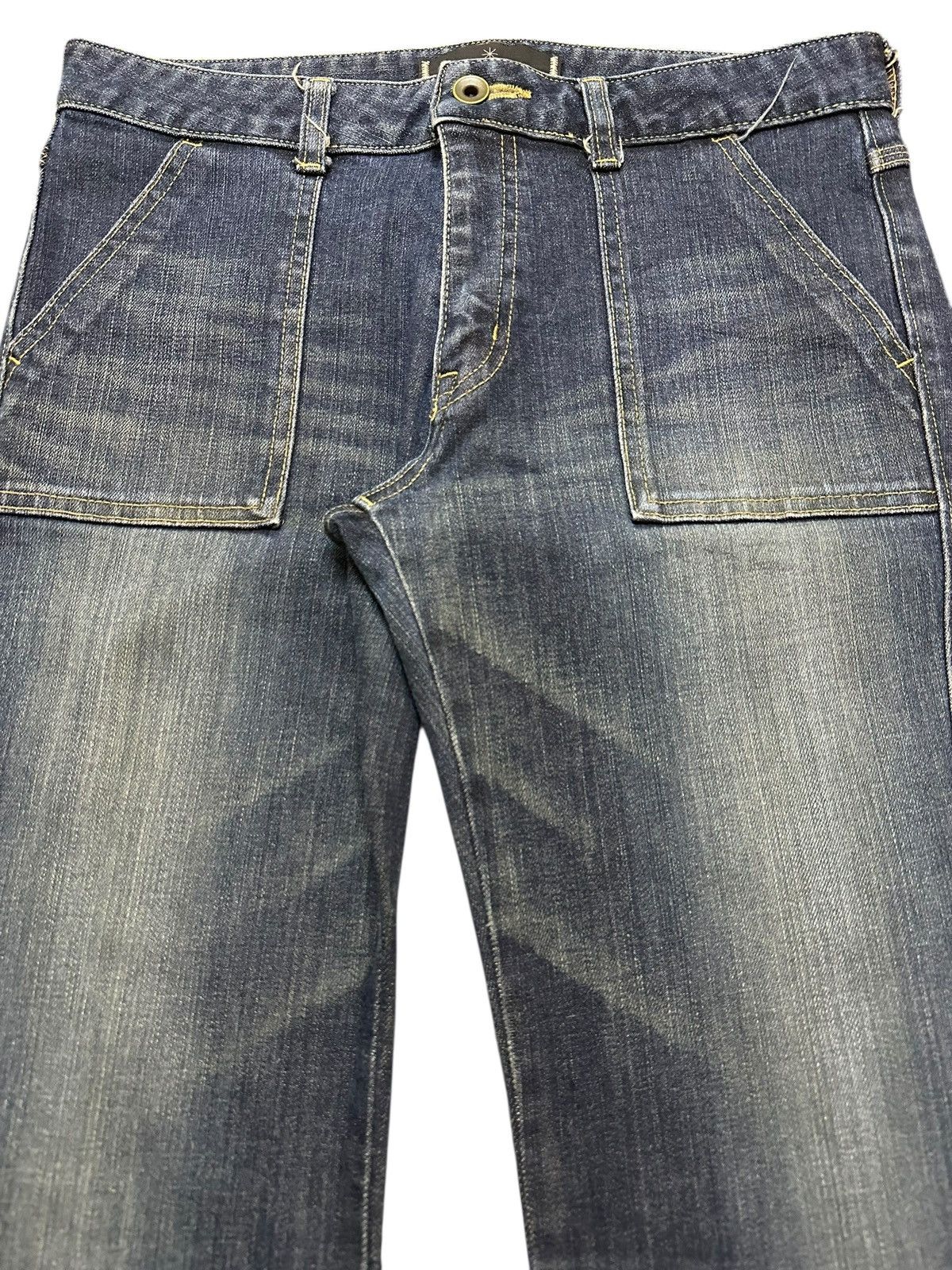 Hysteric Glamour Vintage Japanese Brand Faded Wash Style Flare Jeans Size US 30 / EU 46 - 4 Thumbnail