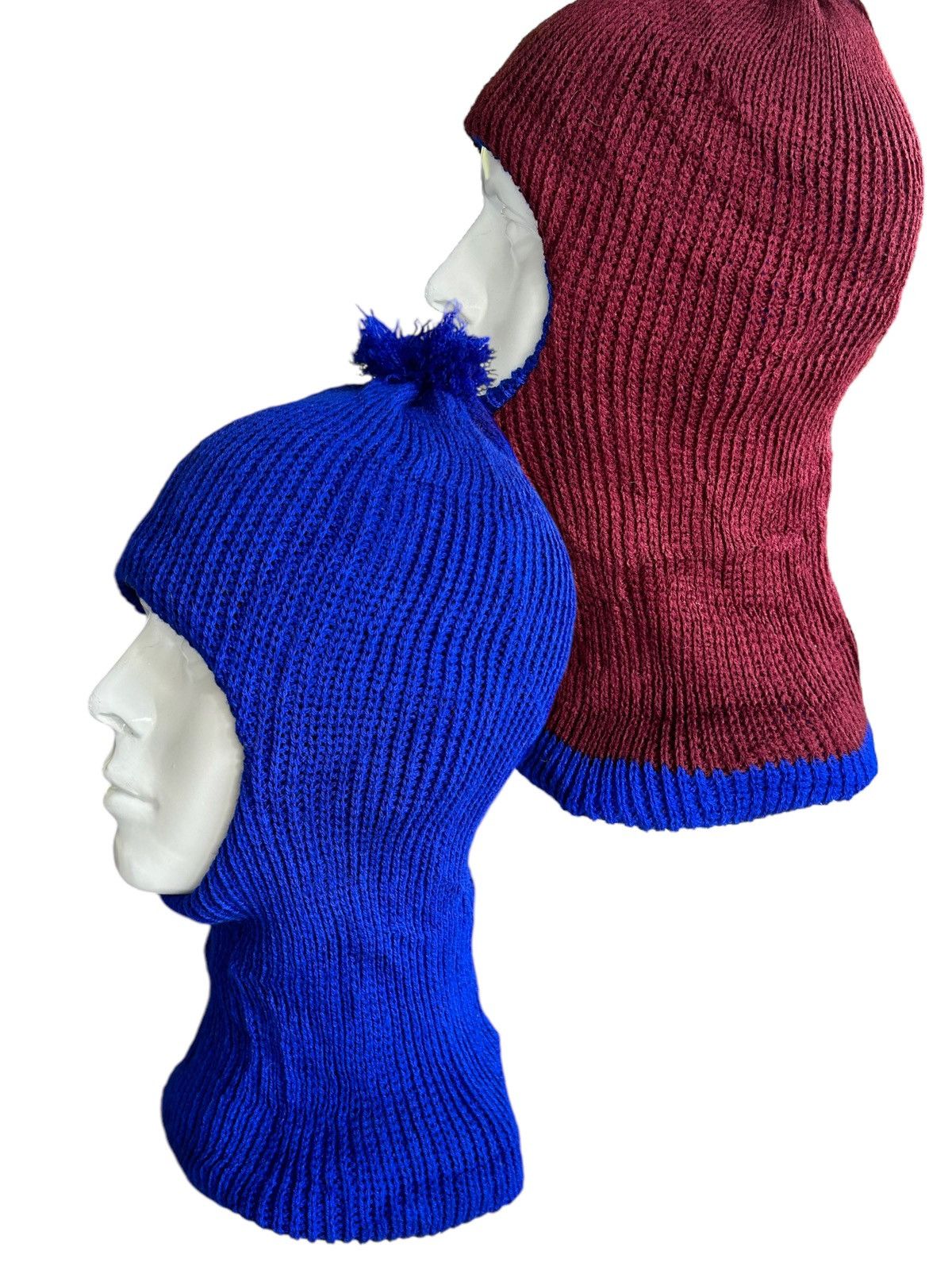 Japanese Brand × Kapital × Vintage Balaclava Masked Reversible Rare Design knitt Beanie ☠️☠️🎌 Size ONE SIZE - 8 Thumbnail