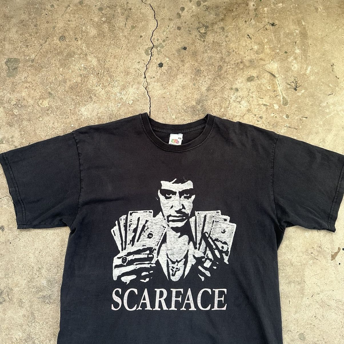 Band Tees Vintage 90s Scarface Tony Montana Face Bootleg T Shirt Size US M / EU 48-50 / 2 - 4 Thumbnail