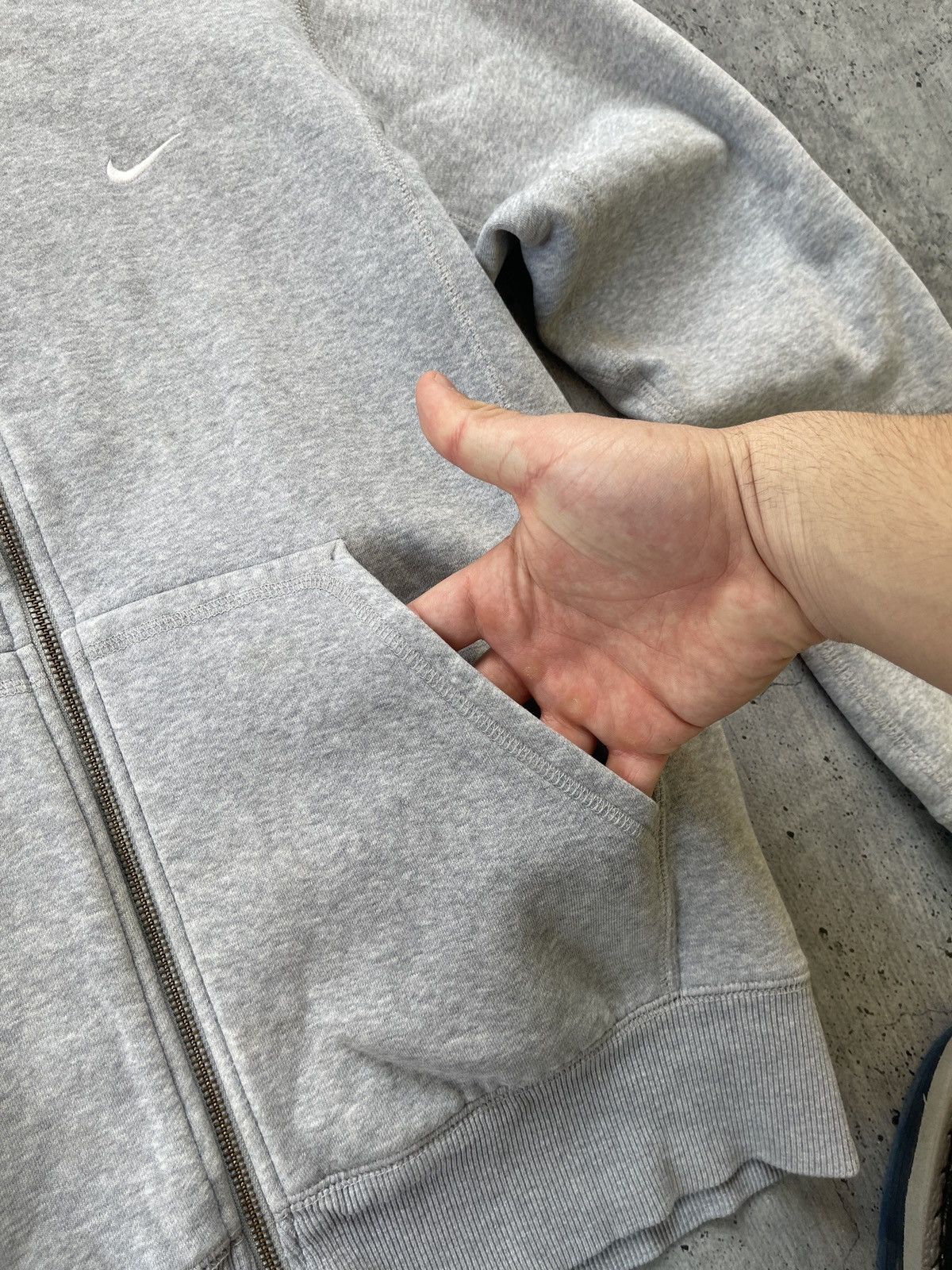 Nike × Vintage Nike Zip Hoodie distressed Vintage Y2K Oversized Streetwear Size US M / EU 48-50 / 2 - 10 Thumbnail