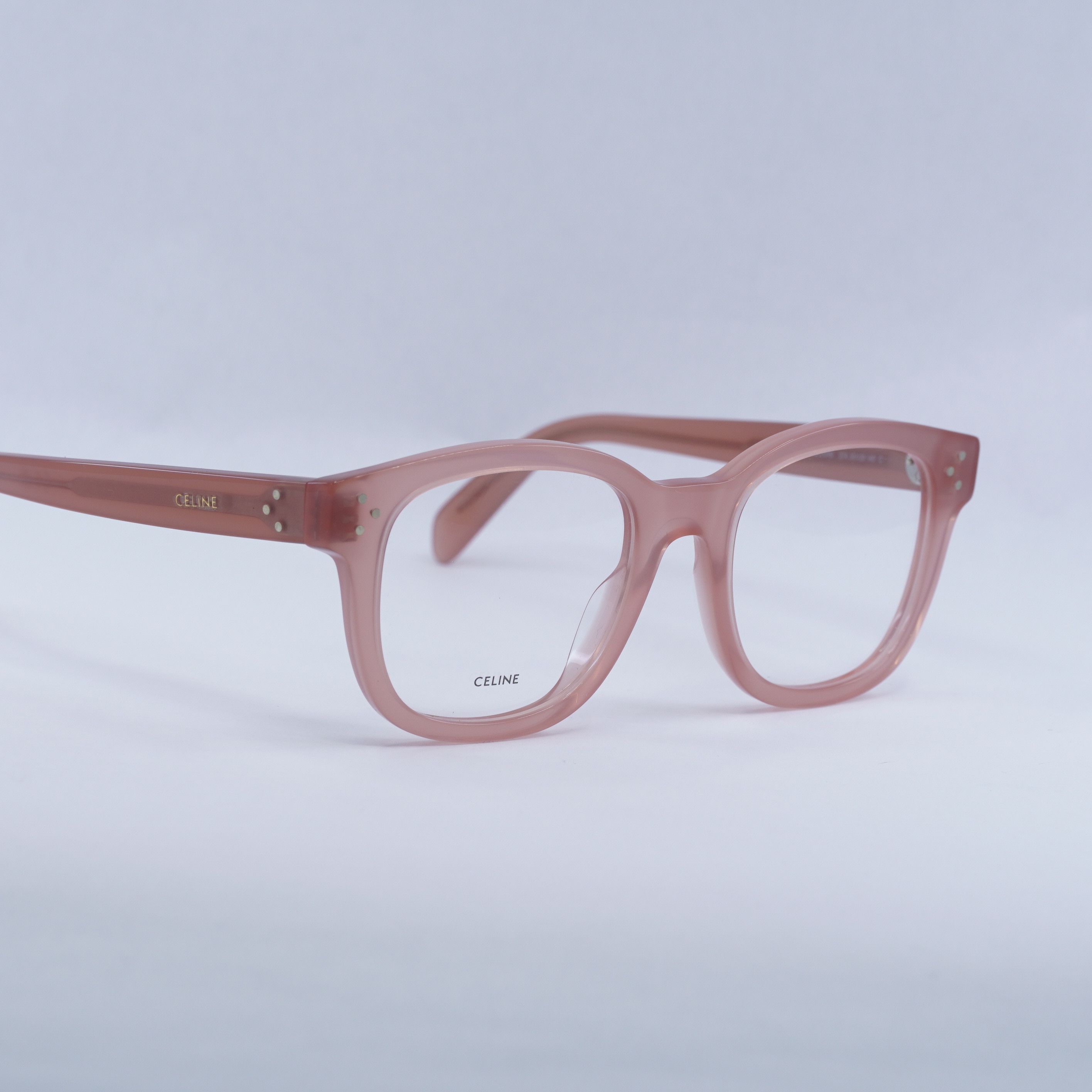 Celine Celine CL50098I 074 Eyeglasses Shiny Pink 50mm Square Frame Size ONE SIZE - 2 Thumbnail