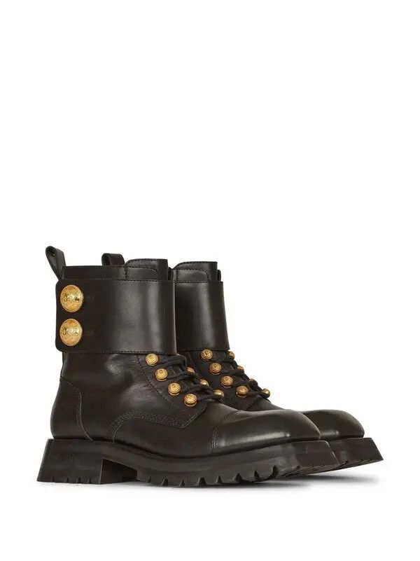 Balmain o1s1wg111225 Ranger Ankle Boots in Black Size US 9 / IT 39 - 2 Thumbnail