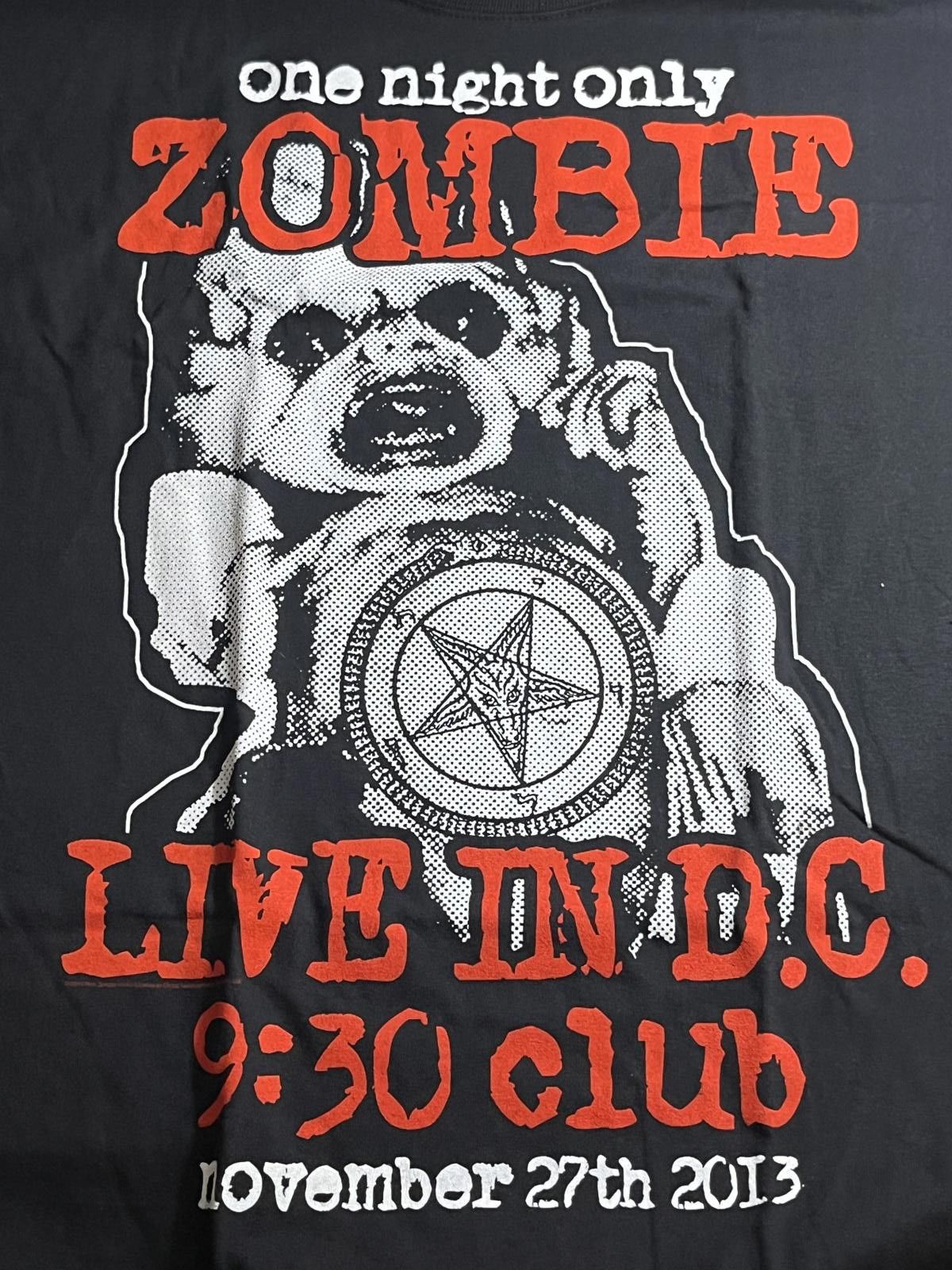 Designer 2013 Rob Zombie T-shirt - One Night Only WashingtonDC XL Size US XL / EU 56 / 4 - 4 Thumbnail