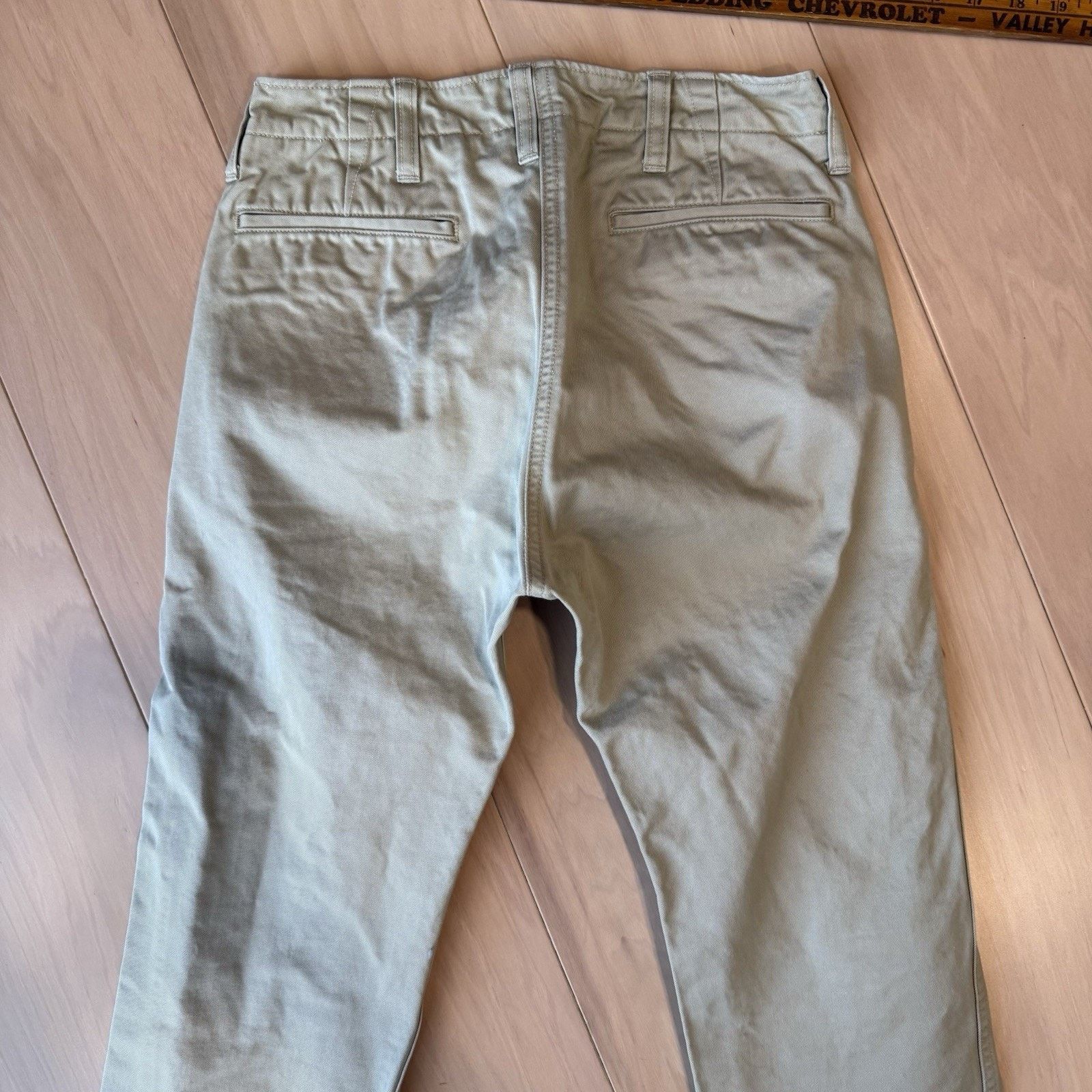 Tellason Joe McCoy Chino Pants Khaki Made in USA Military Minimalist Size US 27 - 6 Thumbnail