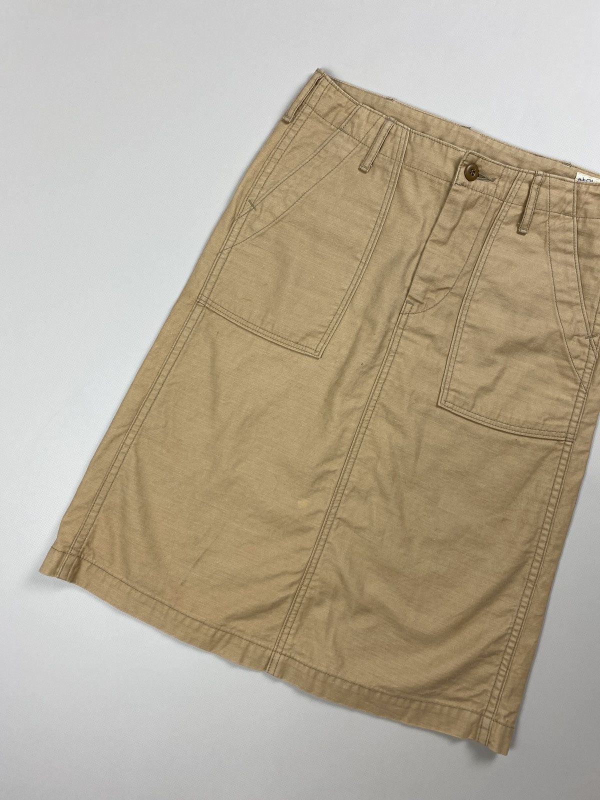 Japanese Brand × Orslow Orslow ladies canvas workwear Back Buckle skirt size 1 Size 26" / US 2 / IT 38 - 5 Thumbnail