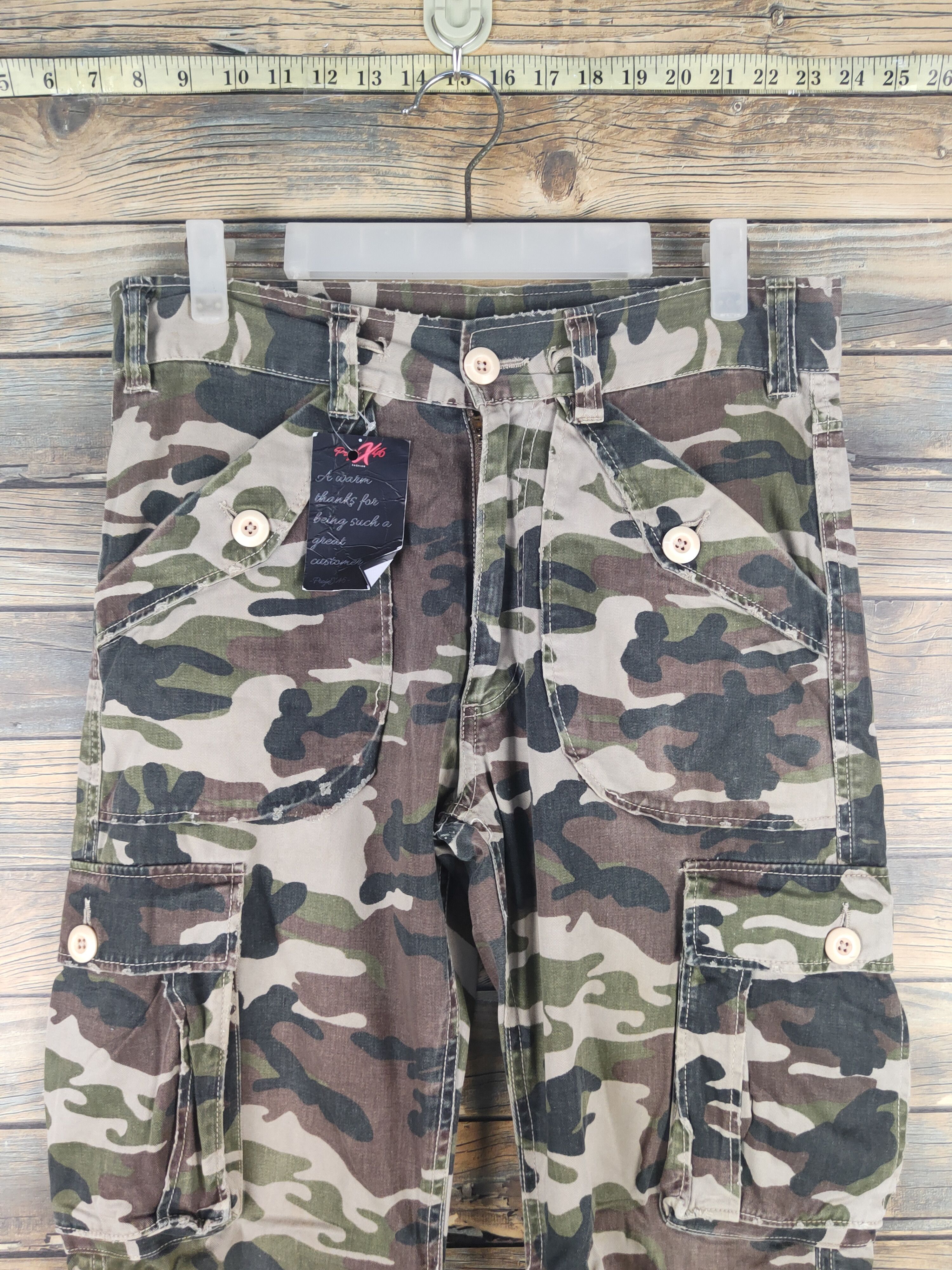 Japanese Brand DL Over Whelm Camouflage Multipocket Cargo Pants #46-002 Size US 32 / EU 48 - 2 Thumbnail