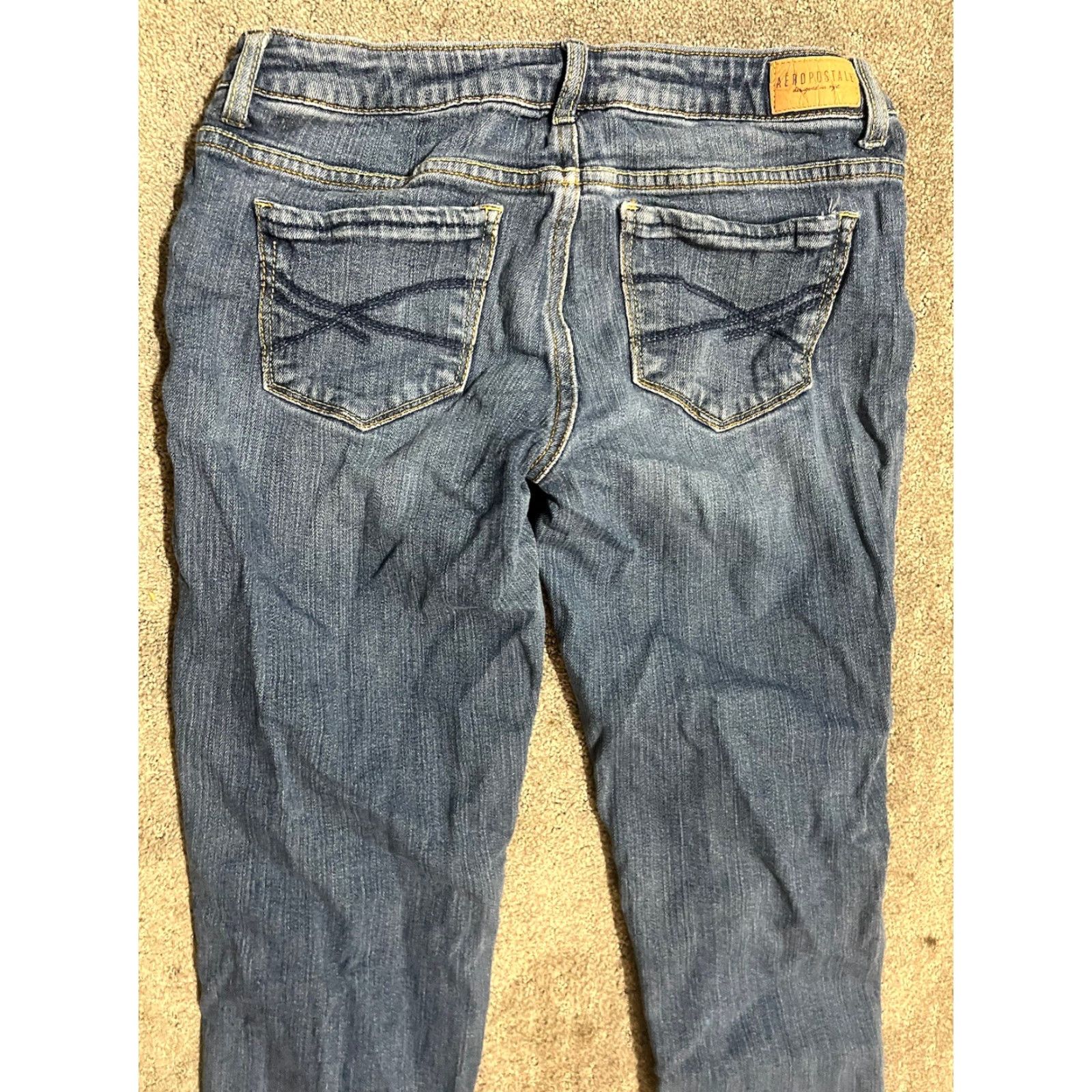 Aeropostale VINTAGE Aeropostale Jeans Women's Size 4 Regular Fit Ankle Jegging Blue Denim Fall Winter Spring Summer Size 27" / US 4 / IT 40 - 2 Thumbnail