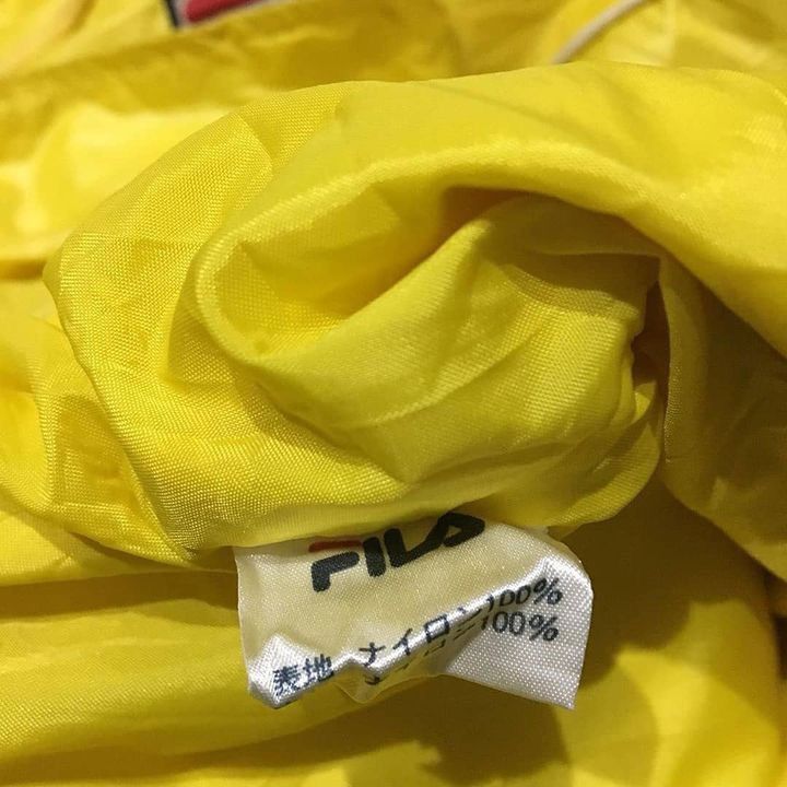 Fila Fila Cagoule yellow anorak Jacket 80s casual firm football Size US M / EU 48-50 / 2 - 6 Thumbnail