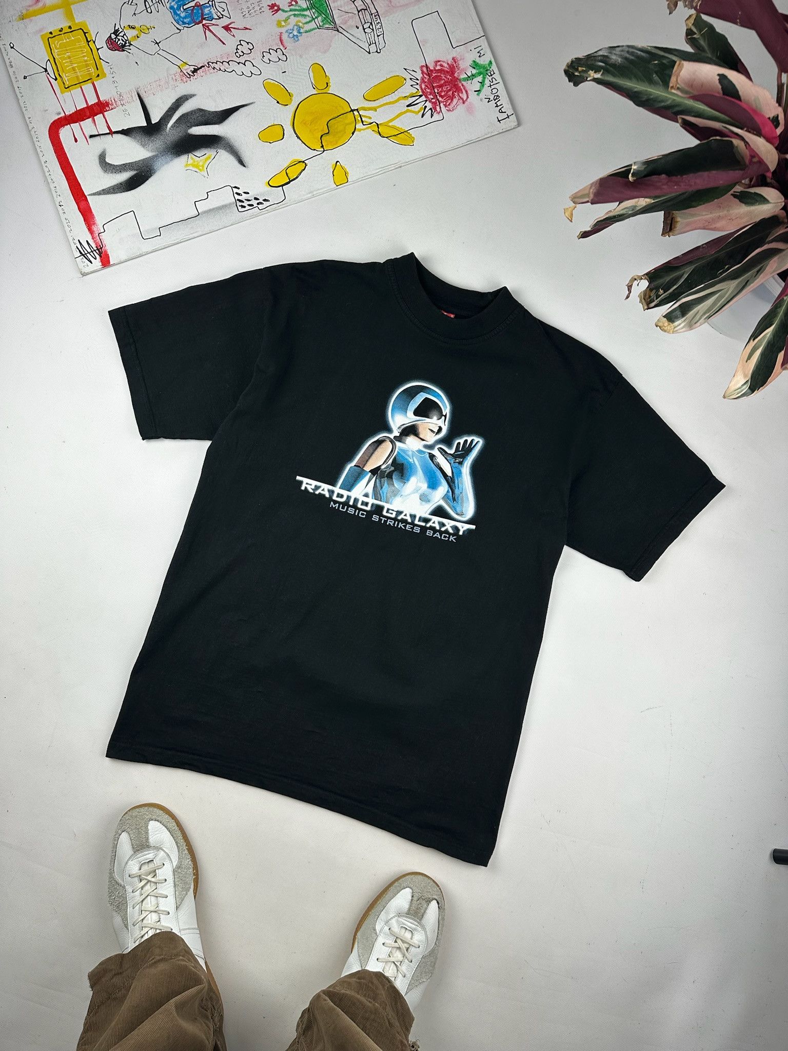 Tribal Streetwear Vintage Trance Galaxy Rave T-Shirt Cyber Y2K Club Tee Size US M / EU 48-50 / 2 - 2 Thumbnail