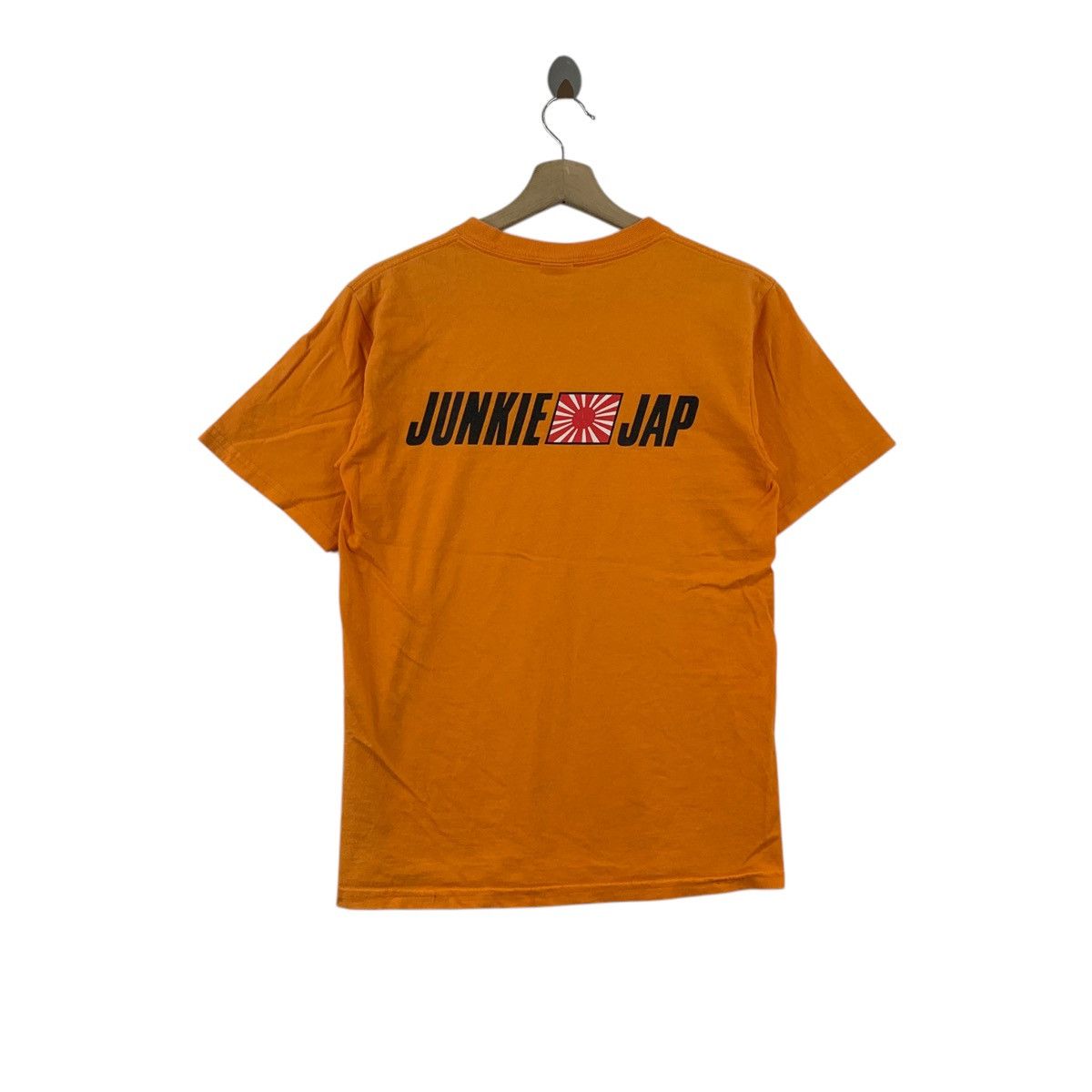 Japanese Brand × Vintage Vintage JUNKIE JAP Japanese Brand Logo Print Orange Short Size US S / EU 44-46 / 1 - 1 Thumbnail