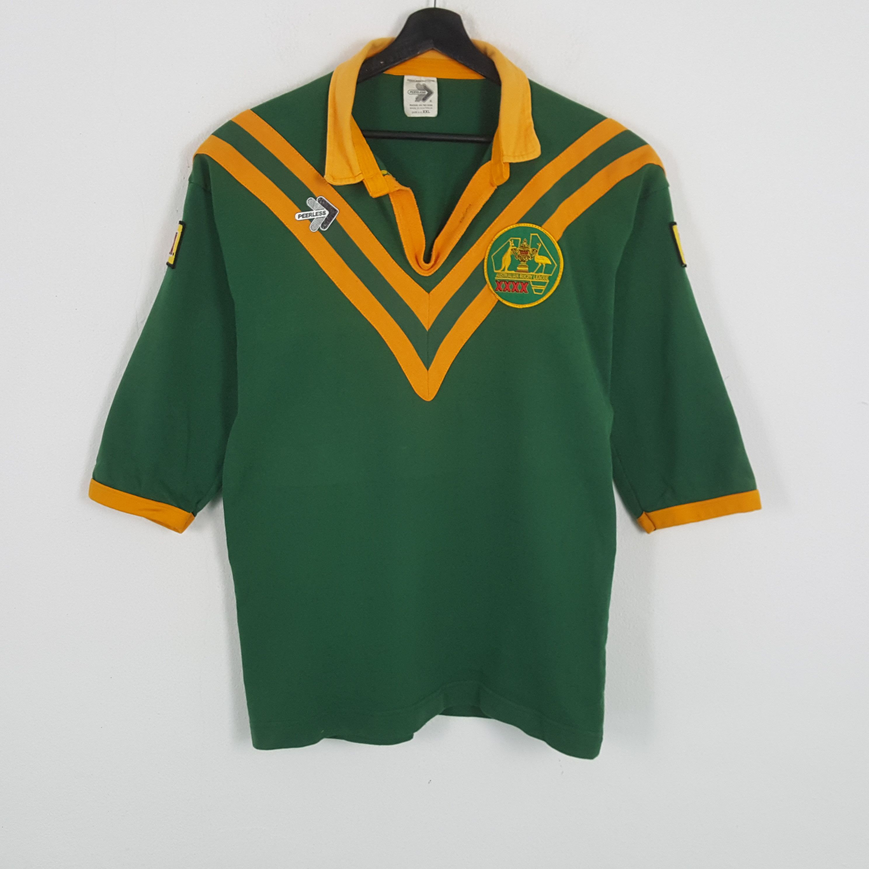 Vintage AUSTRALIA RUGBY LEAGUE Polos Nice Design Size US M / EU 48-50 / 2 - 1 Thumbnail