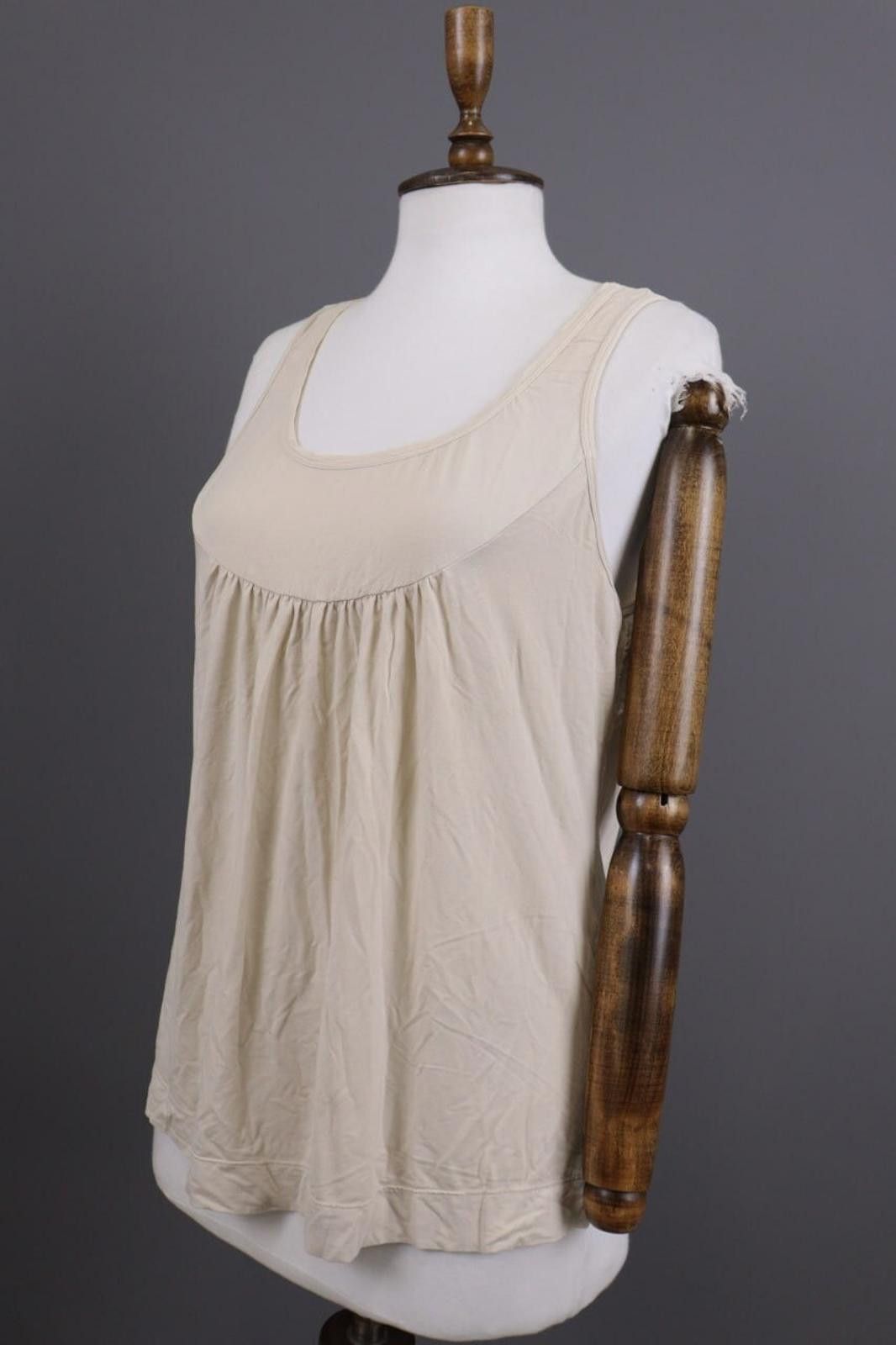 Designer Transit Par Such 134 Beige Summer Top Blouse Size 4 Size S / US 4 / IT 40 - 6 Thumbnail