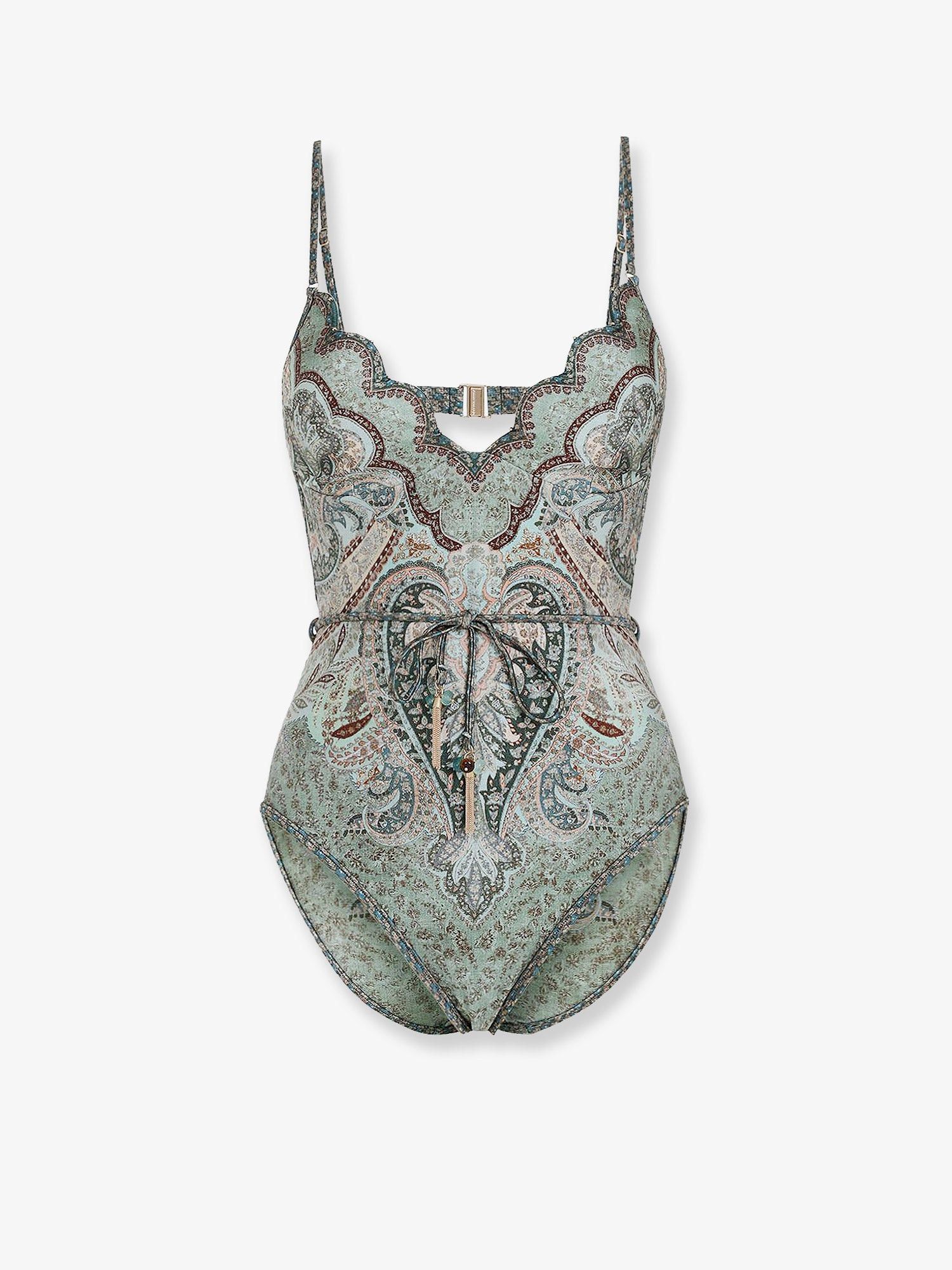 Zimmermann Wanderlust Scallop One-Piece Swimsuit Size M / US 6-8 / IT 42-44 - 1 Thumbnail