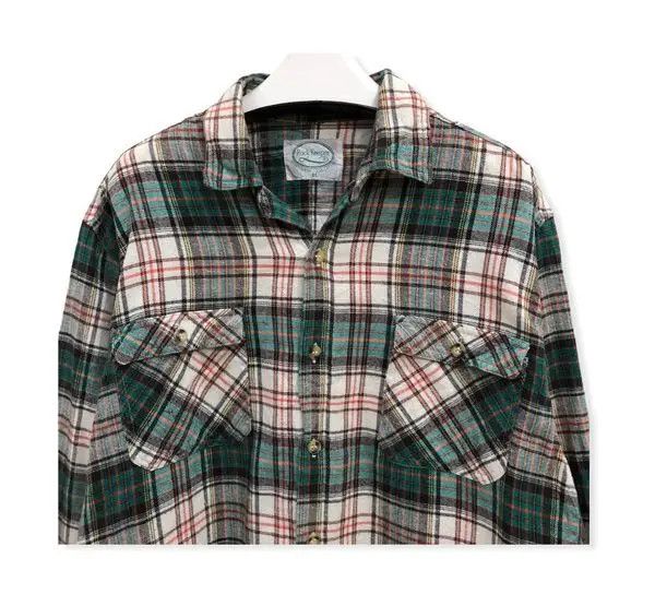 Flannel × Vintage Vintage Rock Keeper Plaid Tartan Flannel Shirt 👕 Size US M / EU 48-50 / 2 - 2 Thumbnail