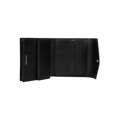 Balenciaga o1in1g1024 Size : OS / Papier Flap Coin & Card Holder Black Size ONE SIZE - 3 Thumbnail