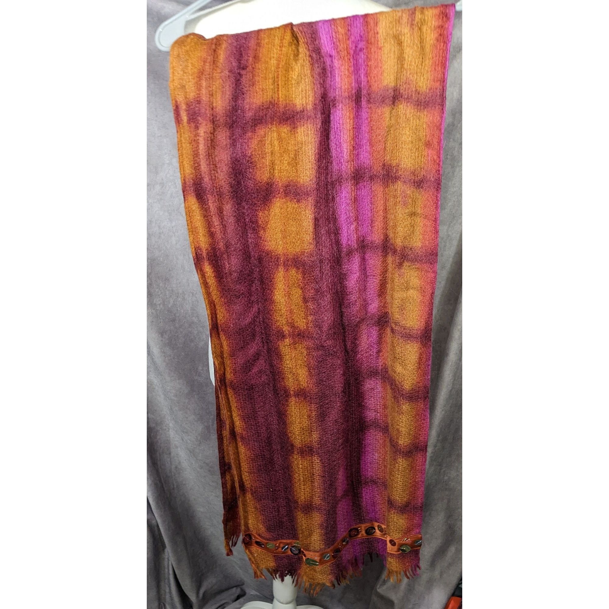 Other Tasouris Sunset Square Tiedye Scarf With Sequin Accents Size ONE SIZE - 8 Thumbnail