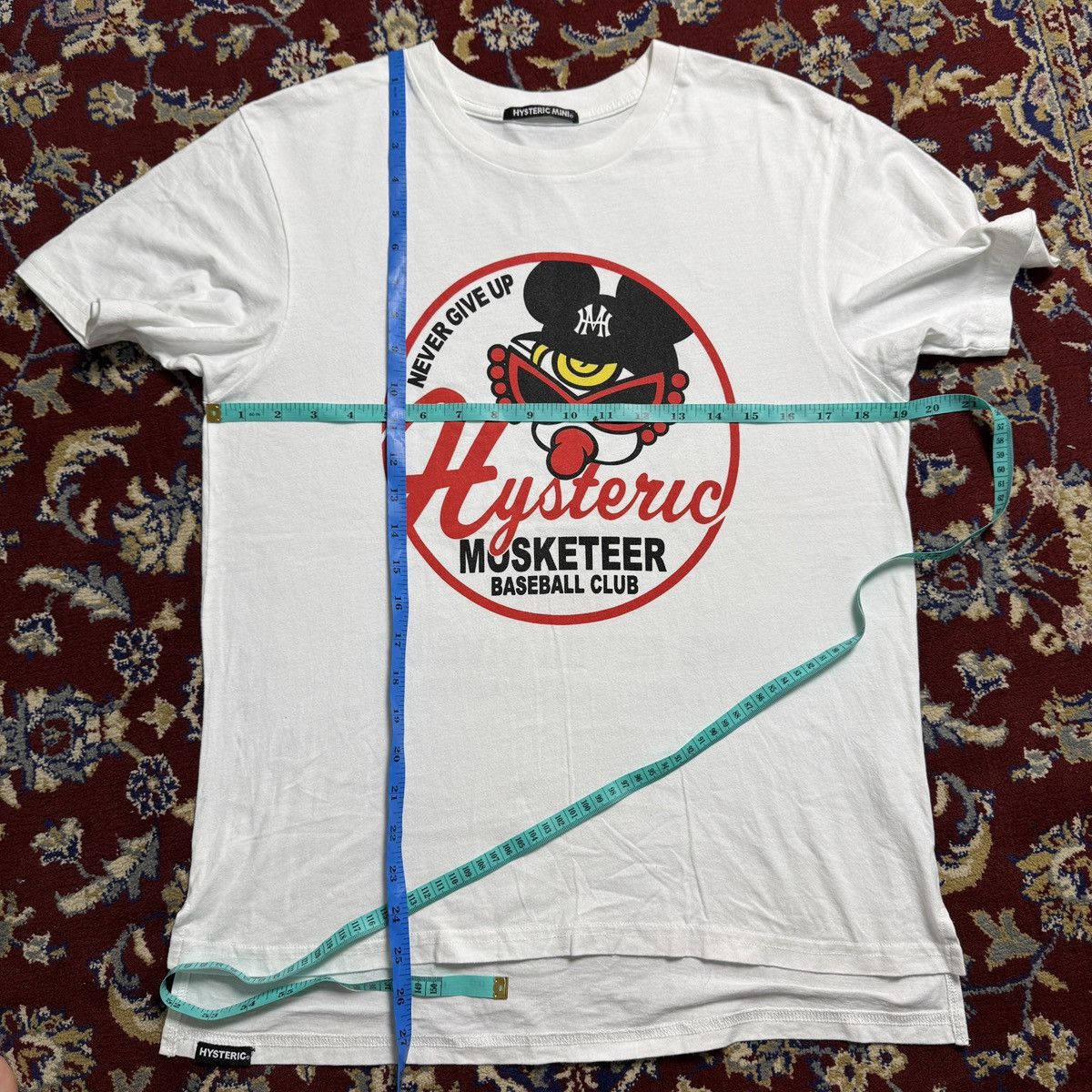 Hysteric Glamour 19x27.5 Hysteric Mini Musketeer Baseball club Y2K tee Size US S / EU 44-46 / 1 - 2 Thumbnail