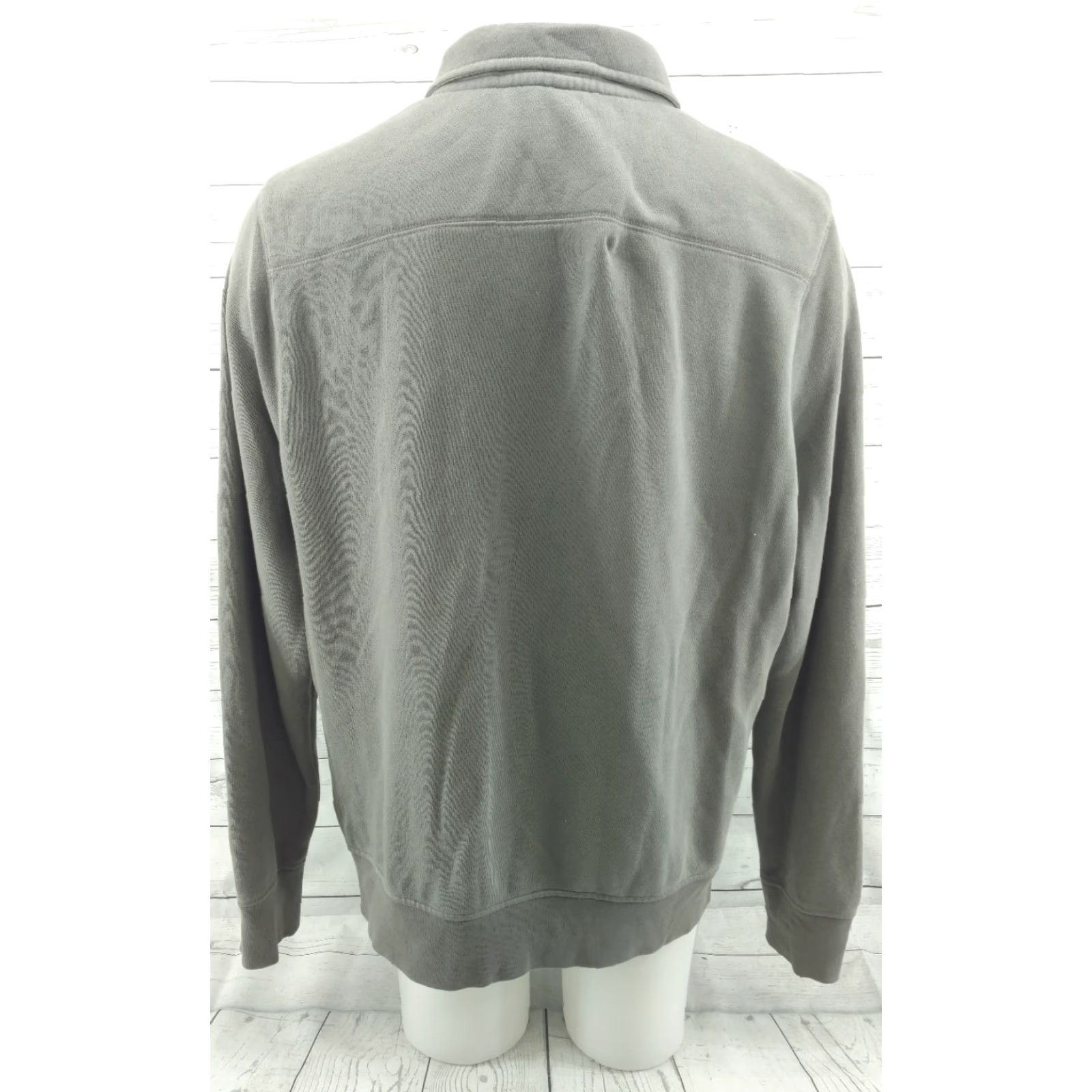 Banana Republic Banana Republic Heritage Mens Sweatshirt 1/4 Zip Up XL Long Sleeve Gray Size US XL / EU 56 / 4 - 4 Thumbnail
