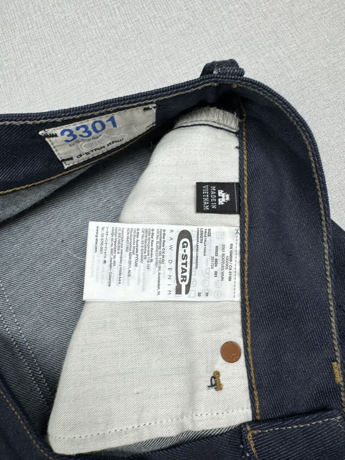 G-Star × Japanese Brand Women’s G-Star Raw 3301 Bootleg Jeans Y2K Denim pants W31L32 Size 30" / US 8 / IT 44 - 6 Thumbnail
