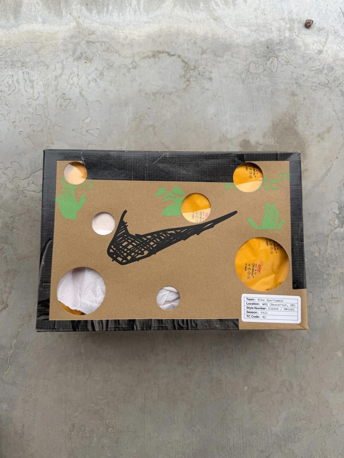 Nike Nike Dunk Low Off-White Lot 48 Size 9.5M DS OG All Size US 9.5 / EU 42-43 - 8 Thumbnail